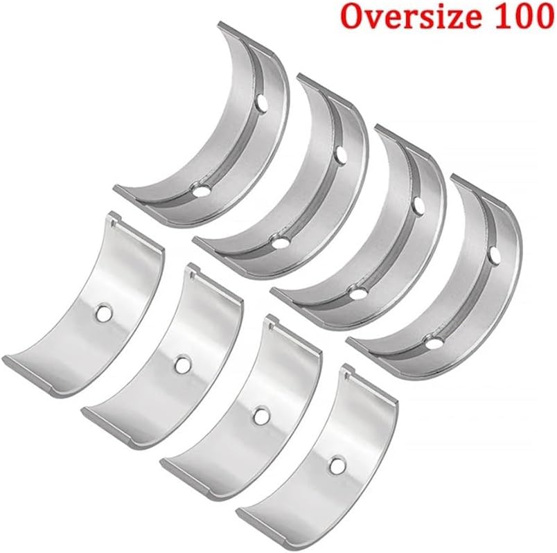 8 Pieces Motorcycle Connecting Rod Bearings and Main Crankshaft Bearings Fit for TL1000 TL1000S 1997-2001(Oversize 100 kit)
