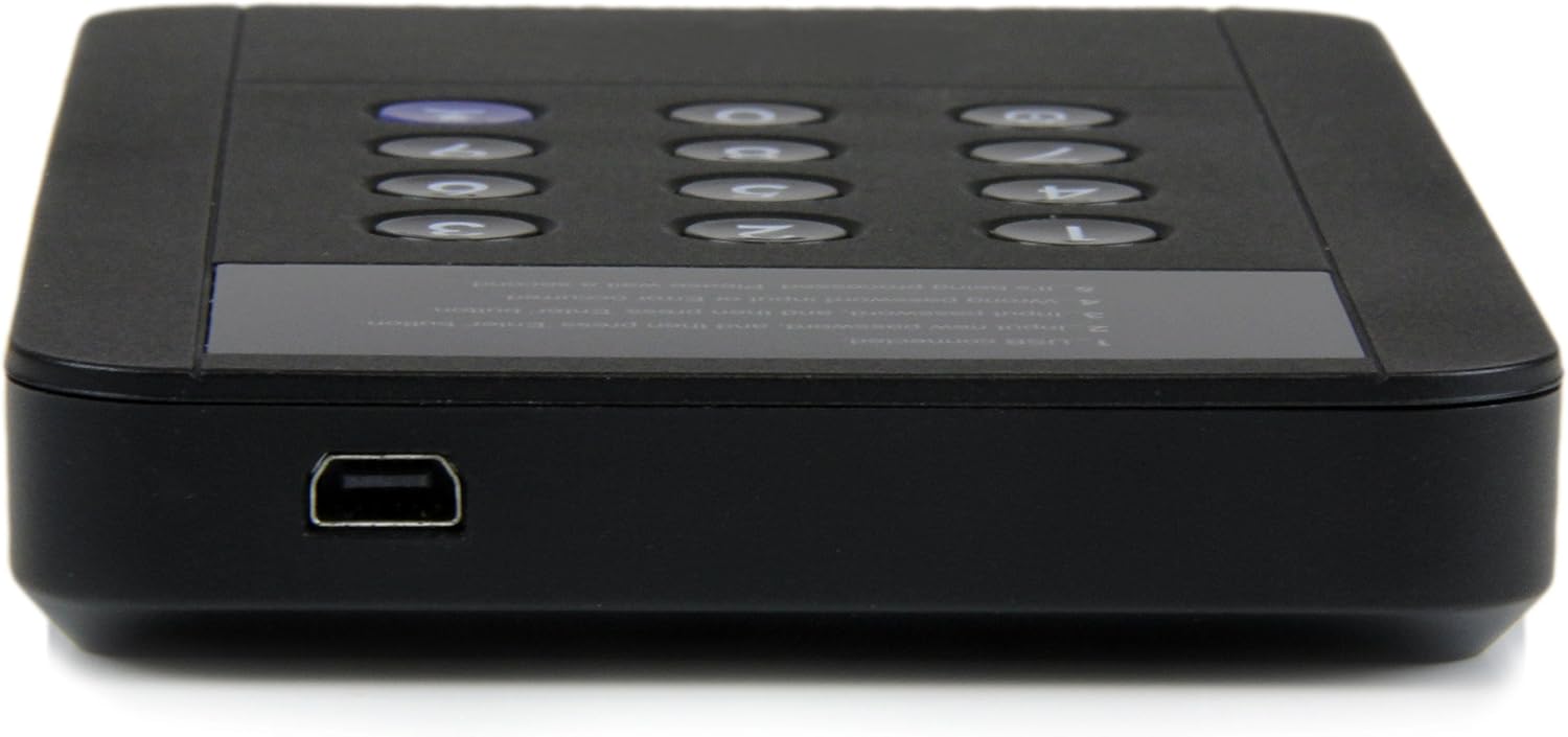 StarTech.com USB 3.0 2.5-Inch Portable SATA III HDD Enclosure with Secure External Storage Hard Drive (S2510BU3PWPS)