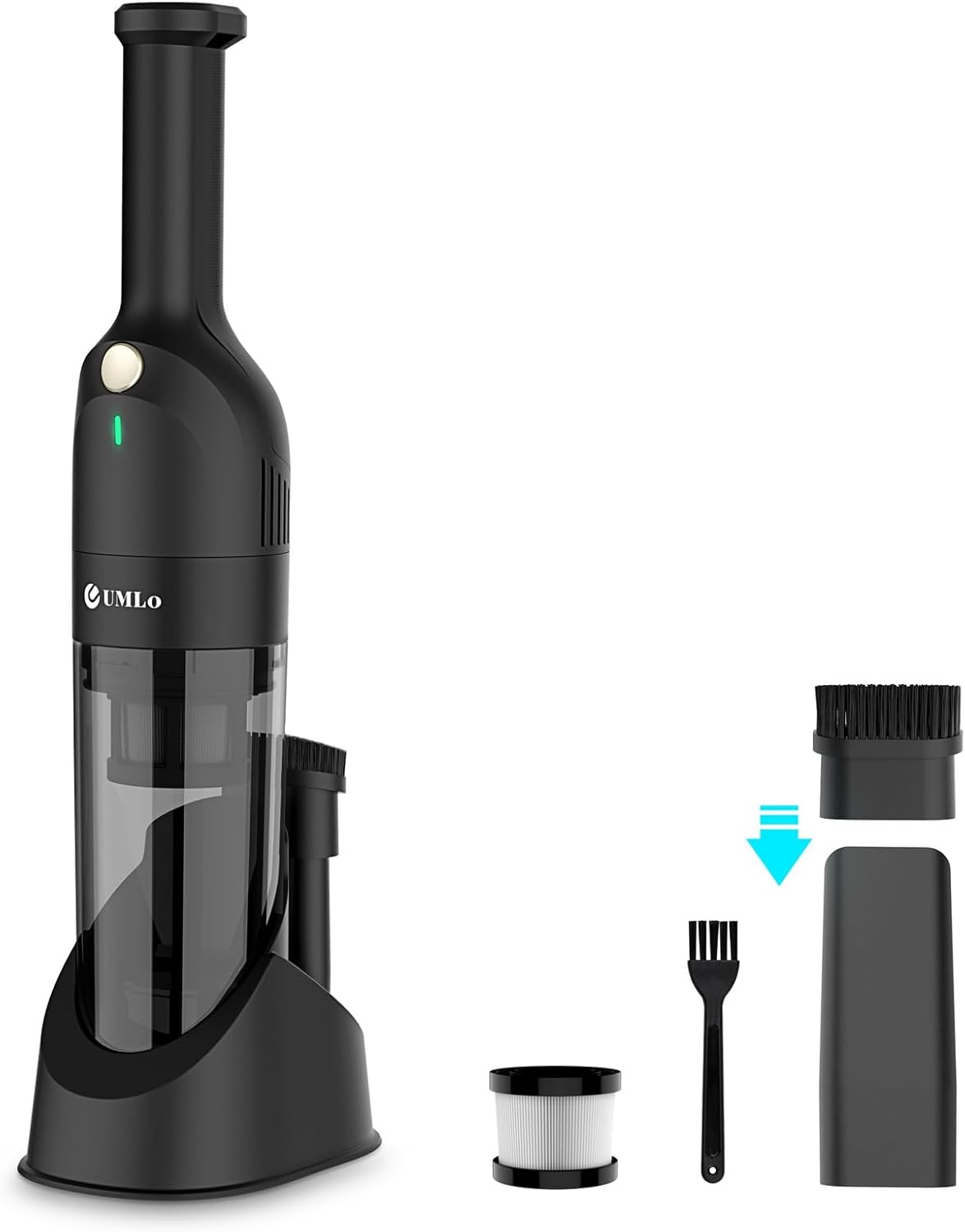 Cordless Handheld Vacuum Cleaner with 10KPa Suction, 30min Runtime, HEPA Filter - Lightweight Portable Vacuum for Home, Pet, Car Use