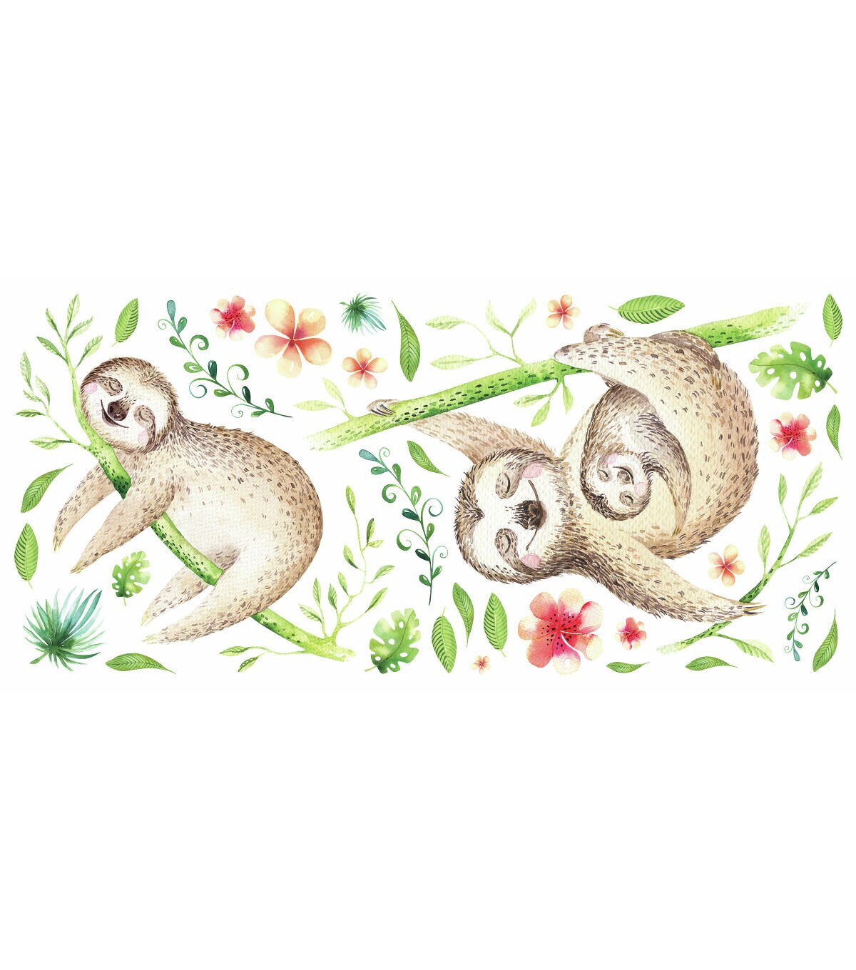 RoomMates Wall Decals Lacy Sloth