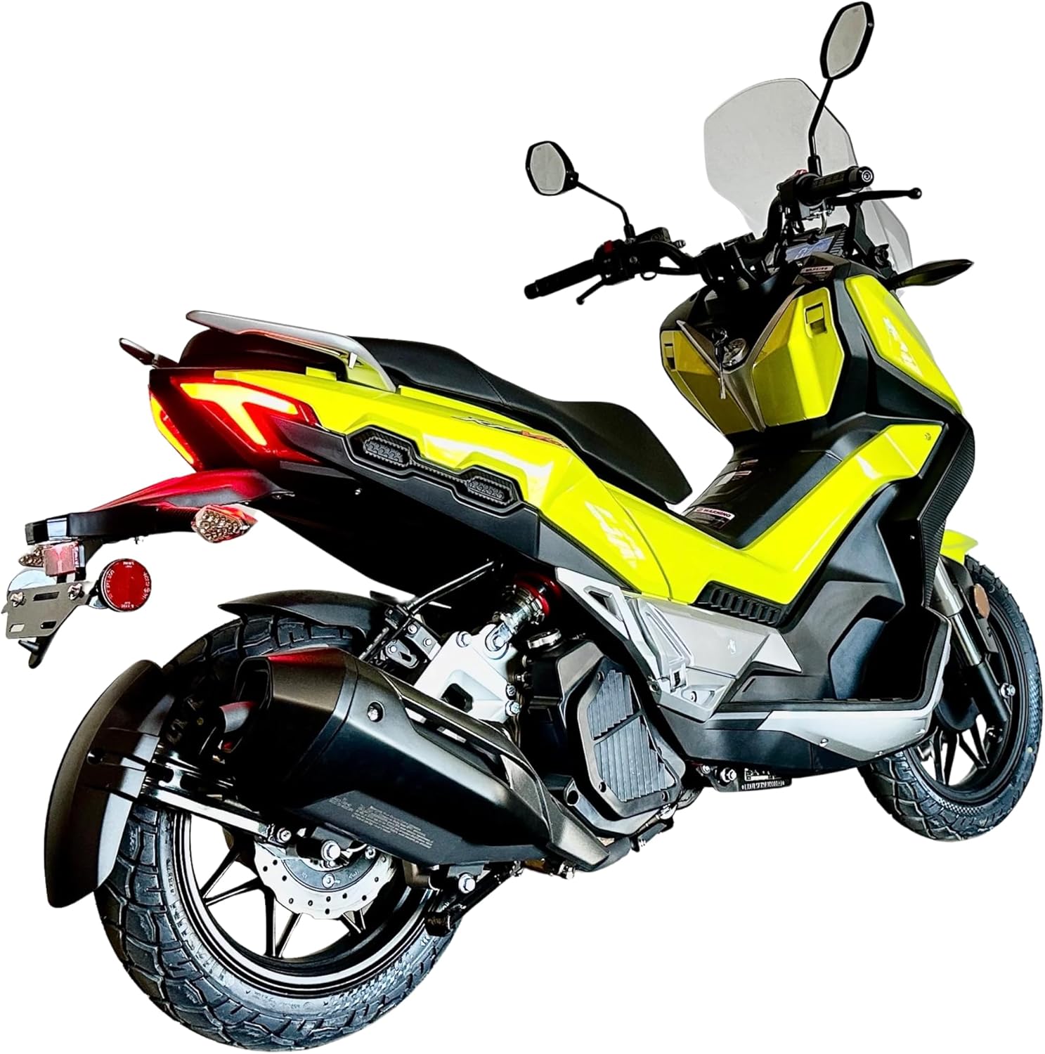 Lifan KPV 150 | 150cc Adventure Scooter | Fuel-Injected | Liquid-Cooled | Automatic CVT | 98 MPG | Front & Rear Disk Brakes | USB Port | Gas EFI ADV Scooter | Street Legal Delivery Moped with Storage