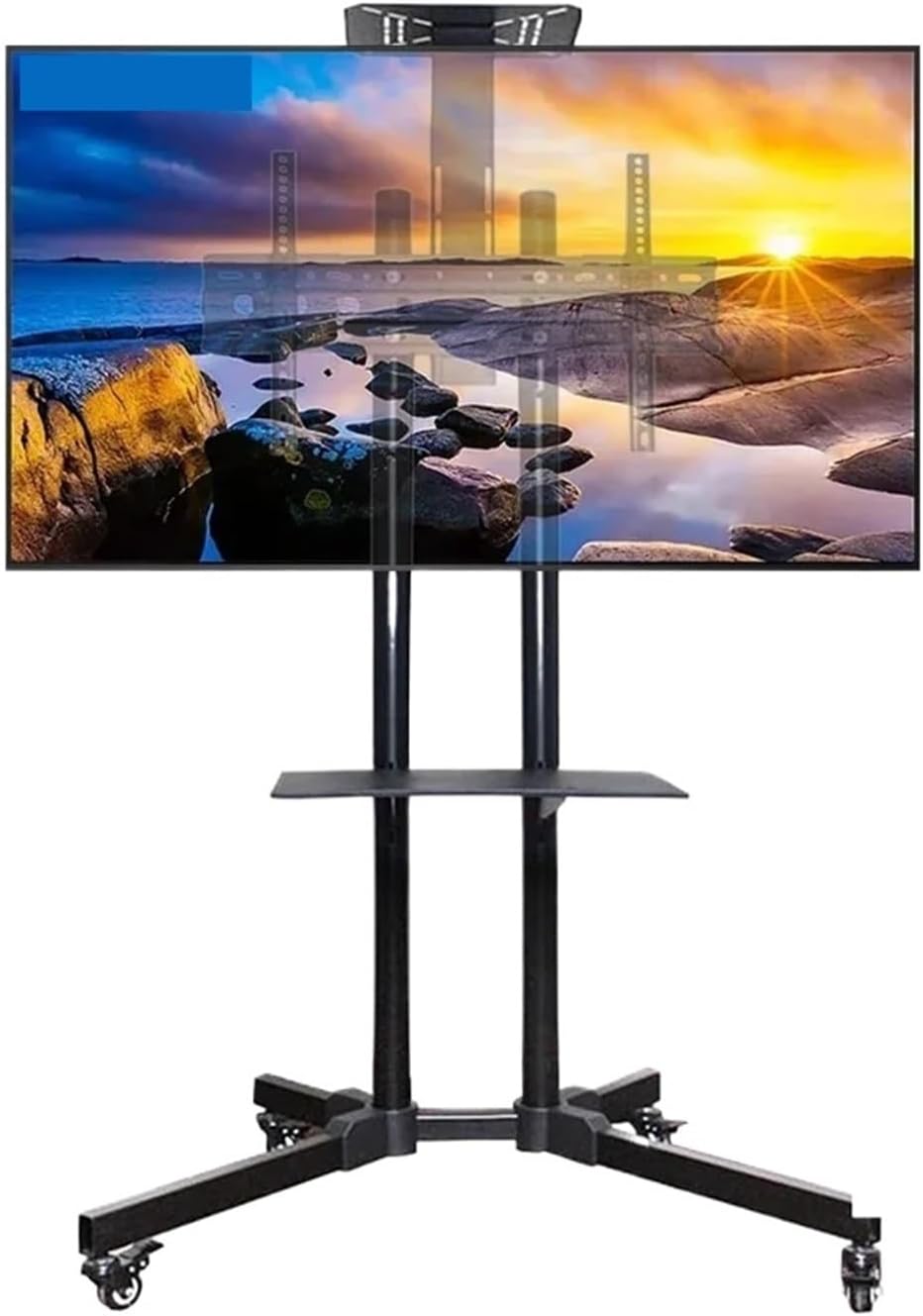32-65 inch TV mobile cart horizontal and vertical screen rotating bracket floor bracket
