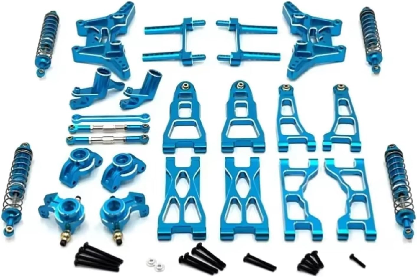 For UD1201 UD1202 UD-12PRO 1/12 Front Rear For Swing Arm Cup Steering Group Shock Absorbers Suspension Brackets Rc Car Upgrade Parts RC Car Upgrade Part(Blue)