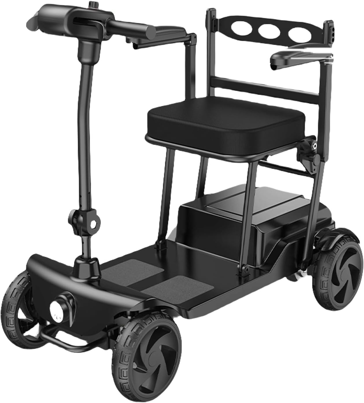 Elderly Four-Wheeled Scooter Electric Small Elderly Battery Car Foldable Lightweight Disabled Power-Assisted Electric Vehicle