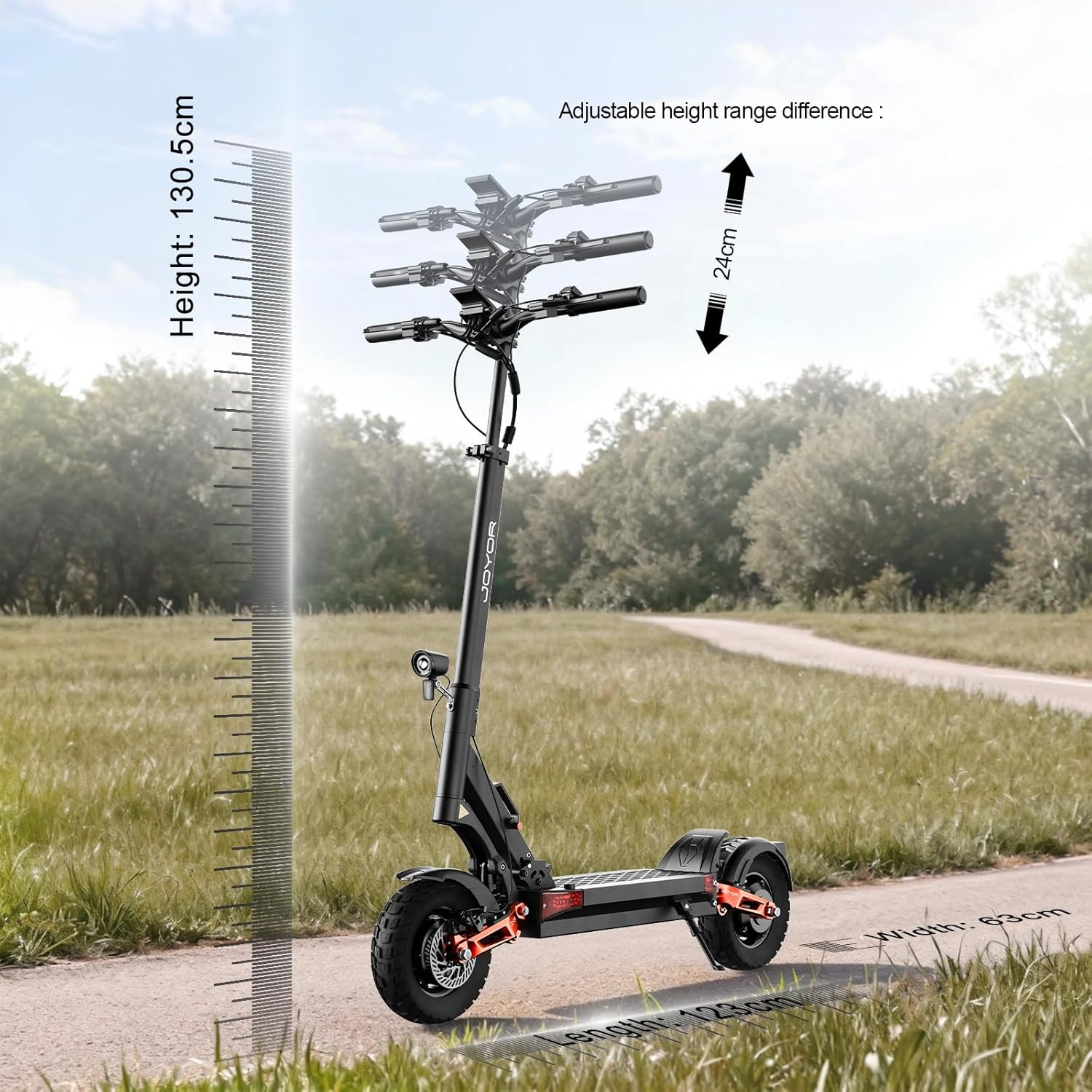 JOYOR S5/S10/T10 Electric Scooters,600W-2000W Motor,31-44 MPH Top Speed,34-47 Miles Range,10