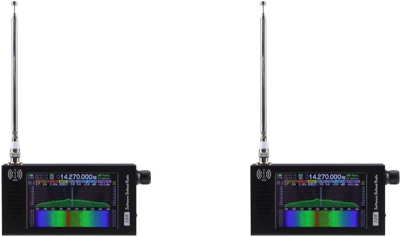 Radio Compact Aluminum Alloy DSP Radio Receiver with Waterfall Spectrum Display for Garage Market Applications