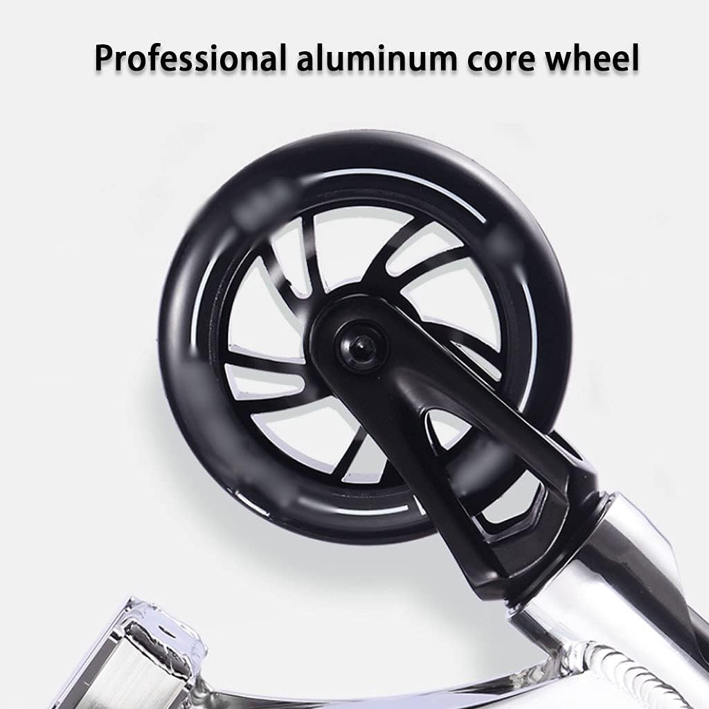 Scooters Scooter for Teenager 2-Wheel Professional Scooter, Fancy Racing Kick Scooter, Adult Mobility Pro Scooter, Easy to Install (Color : Black, Size : 71 * 50.8 * 90.5cm)