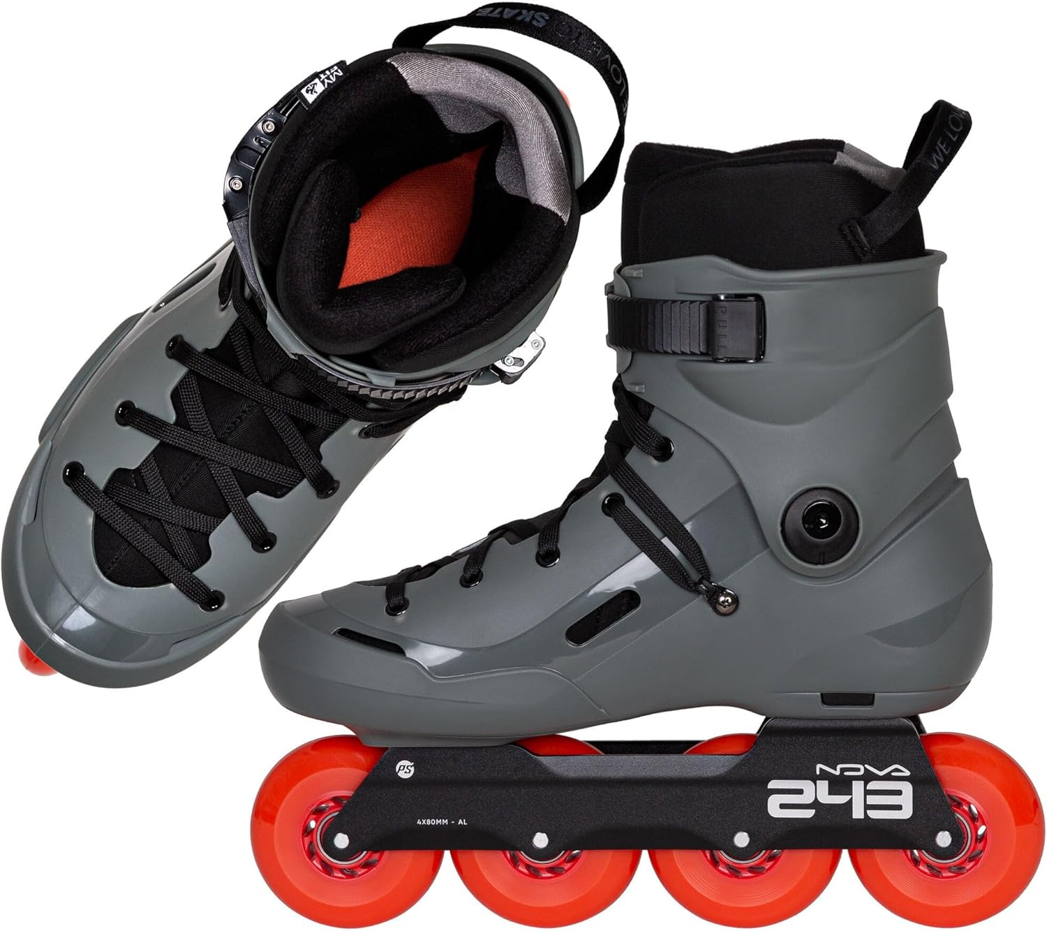 Powerslide Storm Meteor 80 Inline Skates Men Women - Urban Freeride Skates with Wide Fit, MYFIT Fat Boy Inner Shoe, 4 x 80 mm Spinner Wheels, ABEC 9 Ball Bearings