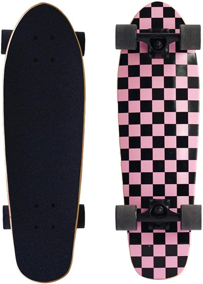 Skateboard Complete Mini Cruiser Maple Skateboard 22 inches for Children Girls Girls Boys Beginners Teenagers Adults ABEC-7 Bearings and All-in-one Skateboard T Tools