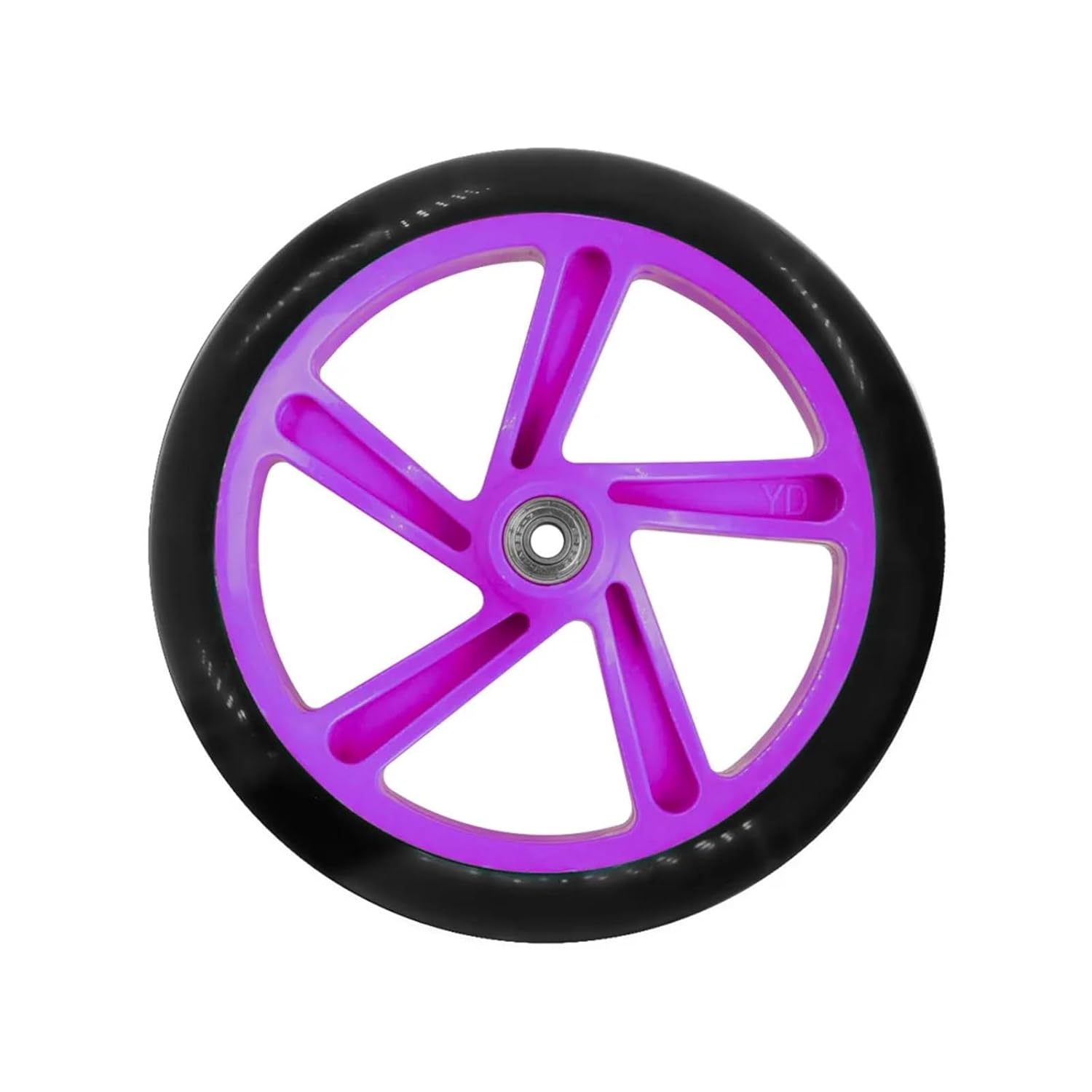 2 PCS Solid Wheel 200mm Scooter Kick Scooter with ABEC 7 Bearing Wheel Replacement Scooter Wheels(Clear)