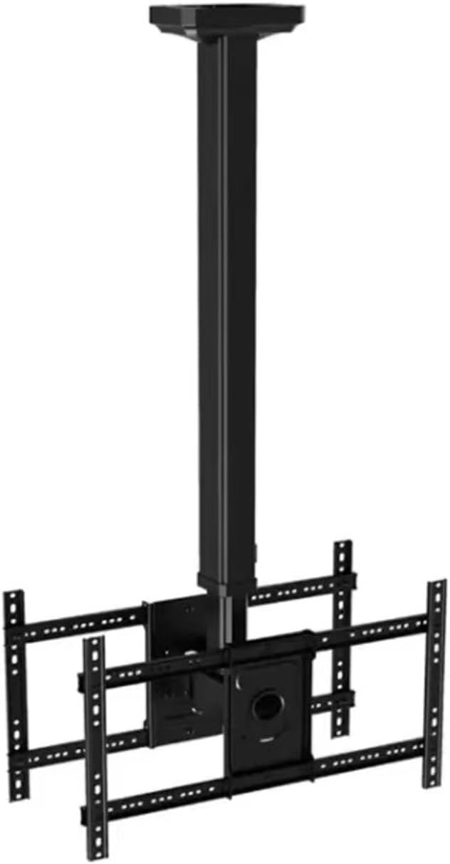 T5520 Dual-Screen TV Ceiling Mount Retractable Rotating Black 32-65 inches(Black)