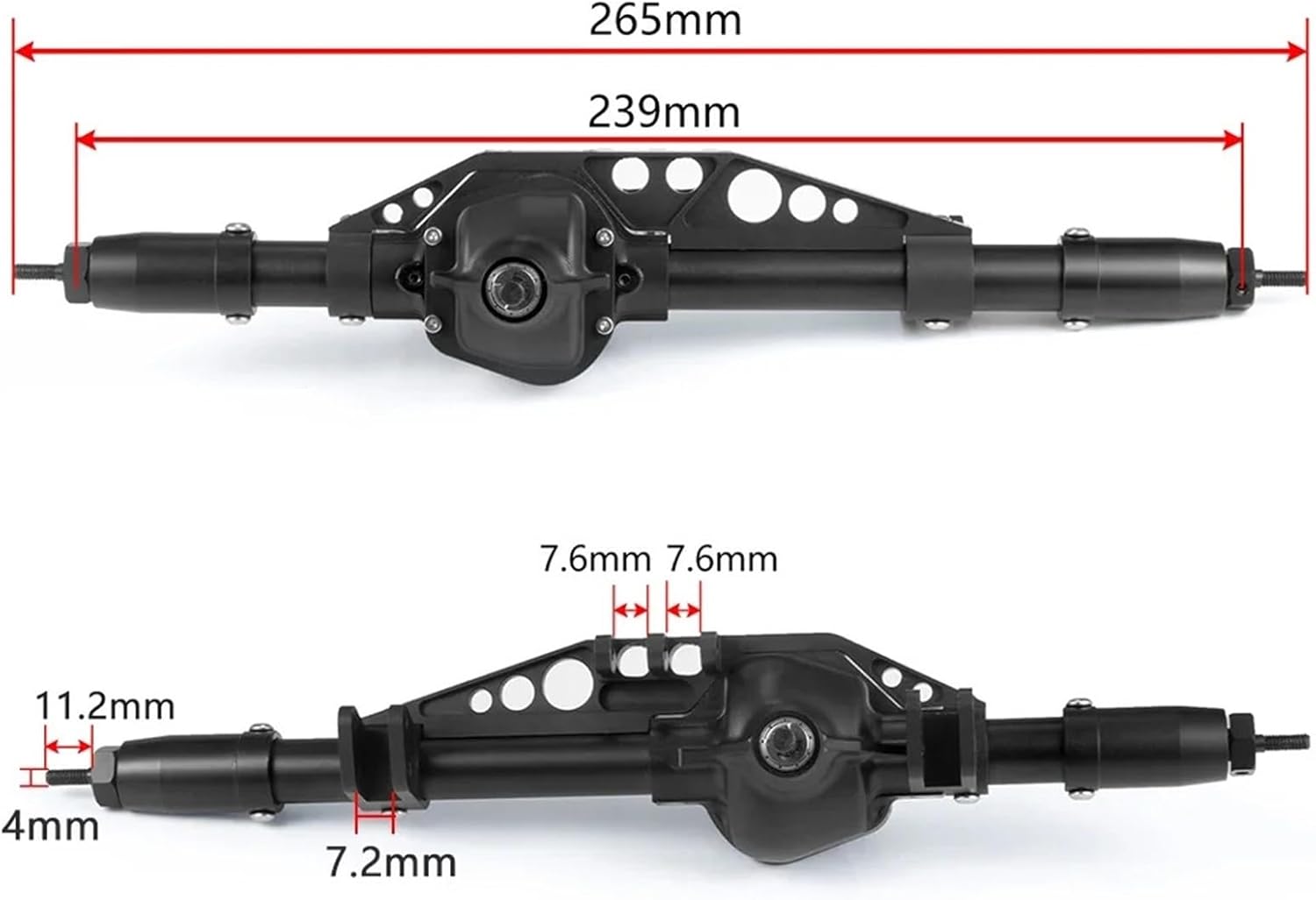 For Axial For Wraith 90018 90053 90048 RR10 1/10 Metal TFL Front/Middle/Rear Axle Complete RC Crawler Car Upgrade Parts Models(1set)