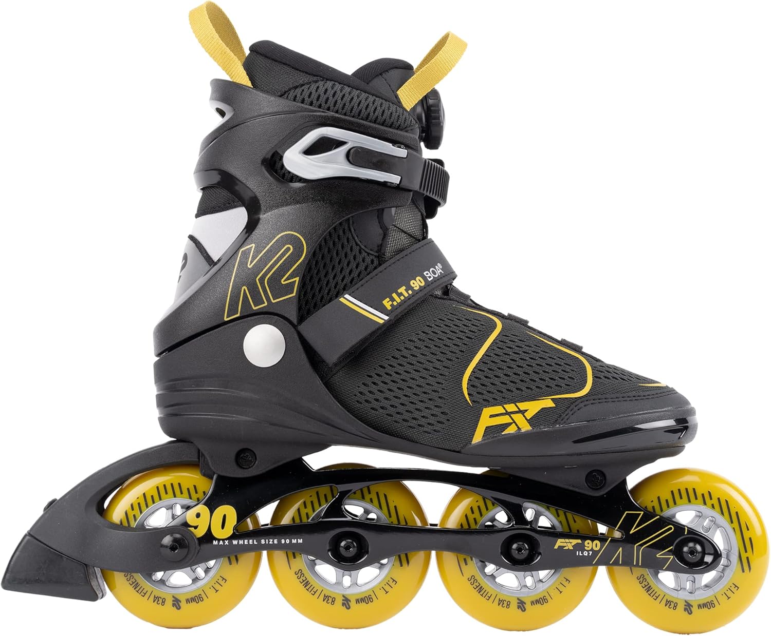 K2 F.I.T. 90 Boa Gray Mens Inline Skates