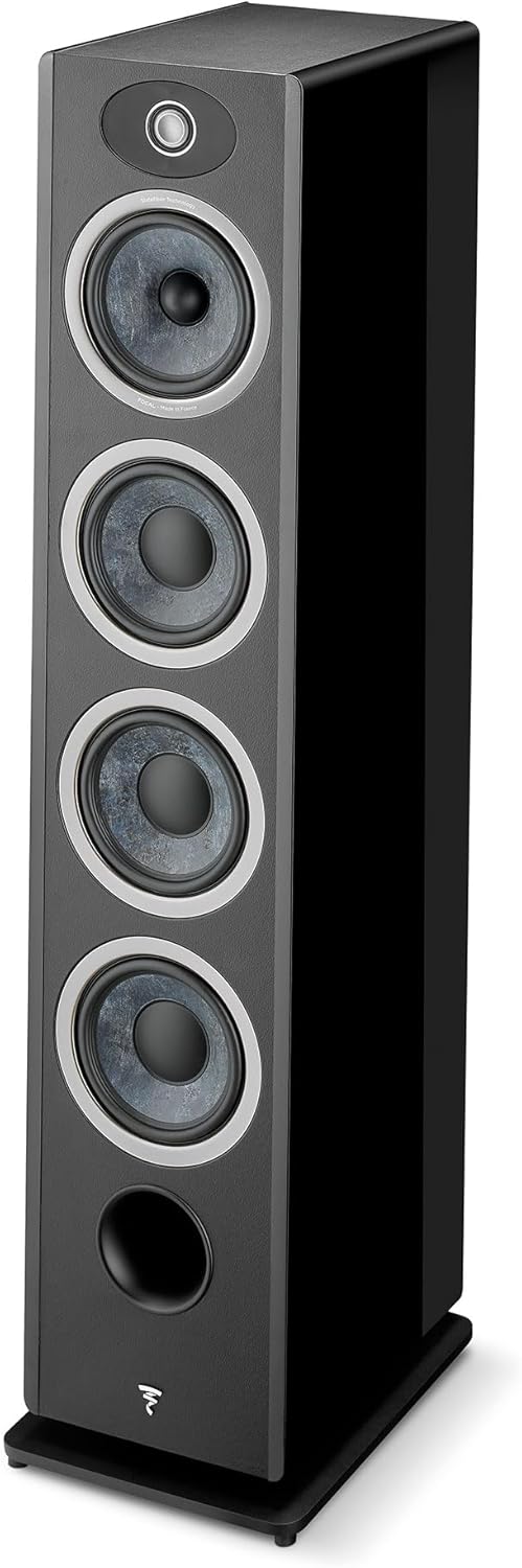 Focal Omada N°3 3-Way Floorstanding Speaker with Powerful Dynamics (Black High Gloss)