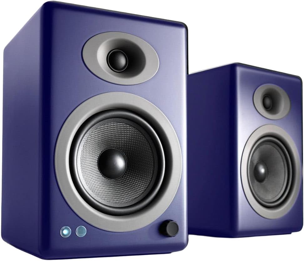 Audioengine A5+ Wireless Bluetooth Bookshelf Speakers - Premium 150W Stereo Speakers for Music