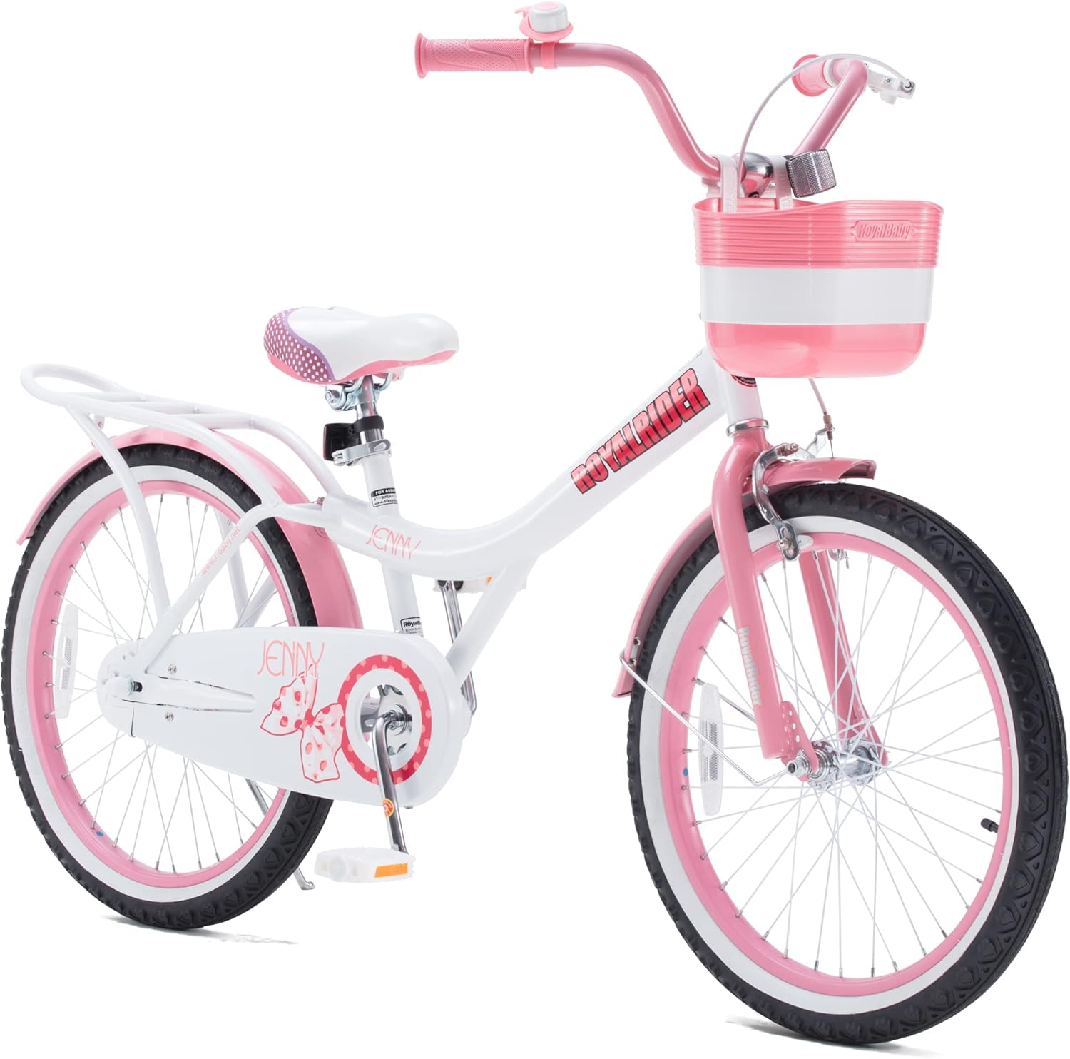 Royalbaby Princess Girls Kids Bike 12 14 16 18 20 Inch Children Bicycle with Basket for Age 3-12 Years