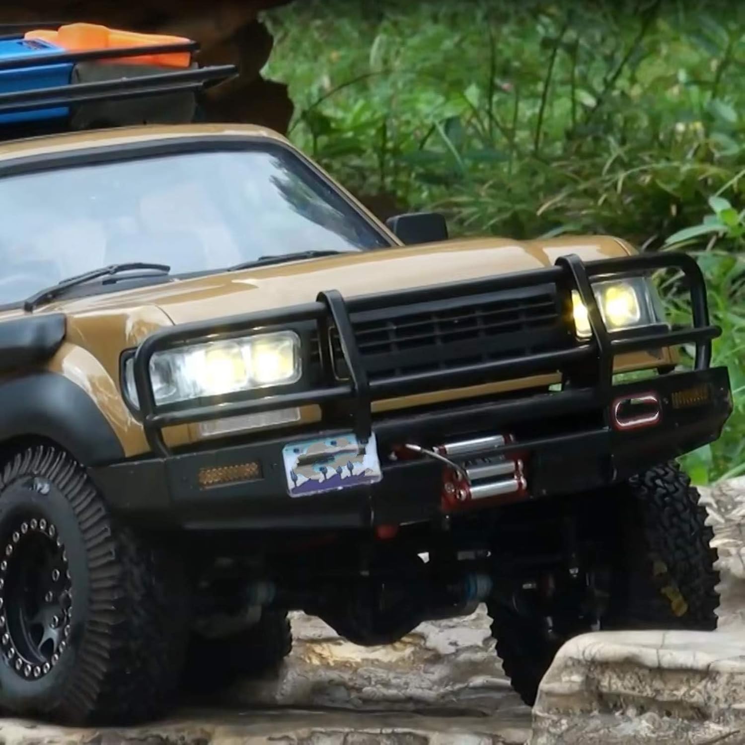 RC Accessories For LC80 ARB 1/10 RC Crawler Metal Front Bumper Off-Road For Pajero Body Upgrade Parts Repair Replacement Accessories