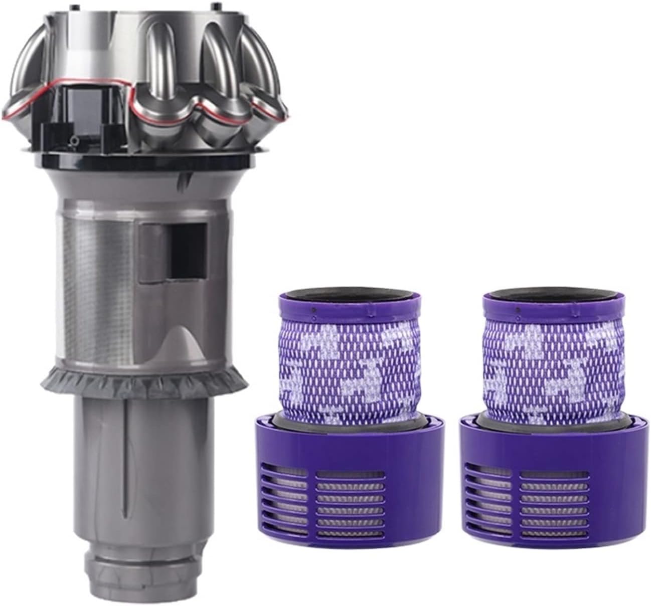 RAYPUR DUst Bin Accessories Handheld Vacuum Cleaner Cyclone Dust Collector Motor Head Trash Can Spare Parts Compatible for Dyson V10 (Color : V10 US version-04)