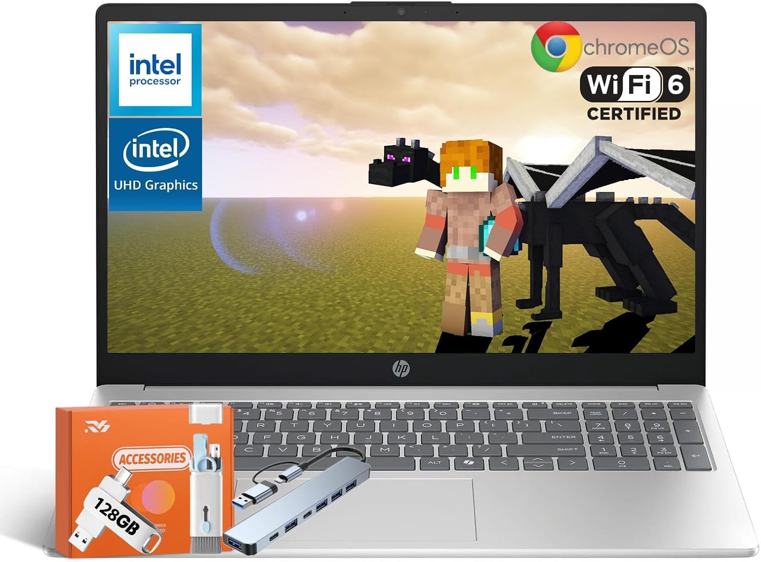 HP Chromebook 2025 Laptop, 15.6