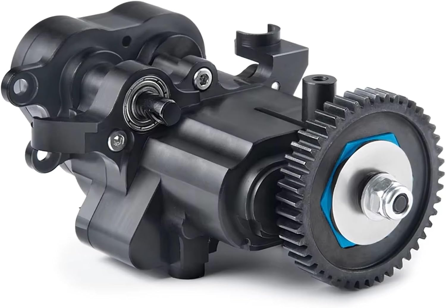 RC Gearboxes For TRX4 For Bronco For TRX6 G63 1/10 CNC Metal Gearbox With Shifting Slipper Clutch And Transmission Internal Gears RC Crawler Upgrade