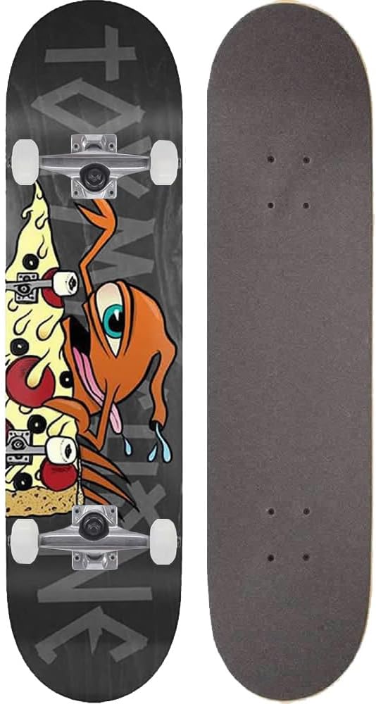 Toy Machine Skateboard Complete (Complete Product) Pizza Sect Black (8.0 x 31.8) [Genuine Brand] Skateboard
