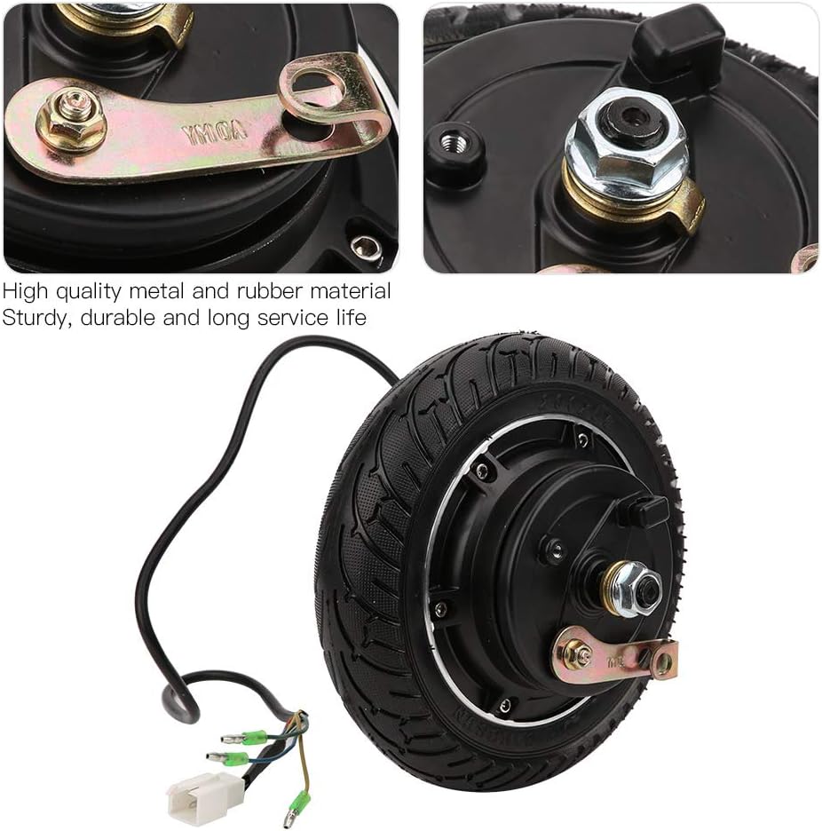 Scooter Brushless Hub Motor, 36V 350W Electric Scooter 8 Inch Anti-Skid Wheel Tire Set Lightweight Fast Start Accessory