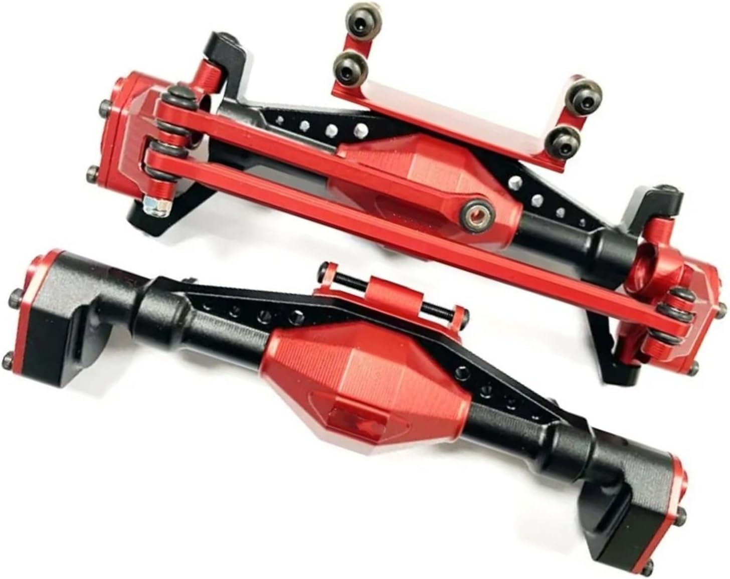 RC Vehicle Axles Compatible with Axial for UTB18 1/18 RC Car Part Front Rear Axle RC Upgrade Part Aluminum Alloy Rc Front Rear Axle Upgrade Accessories(Color1)