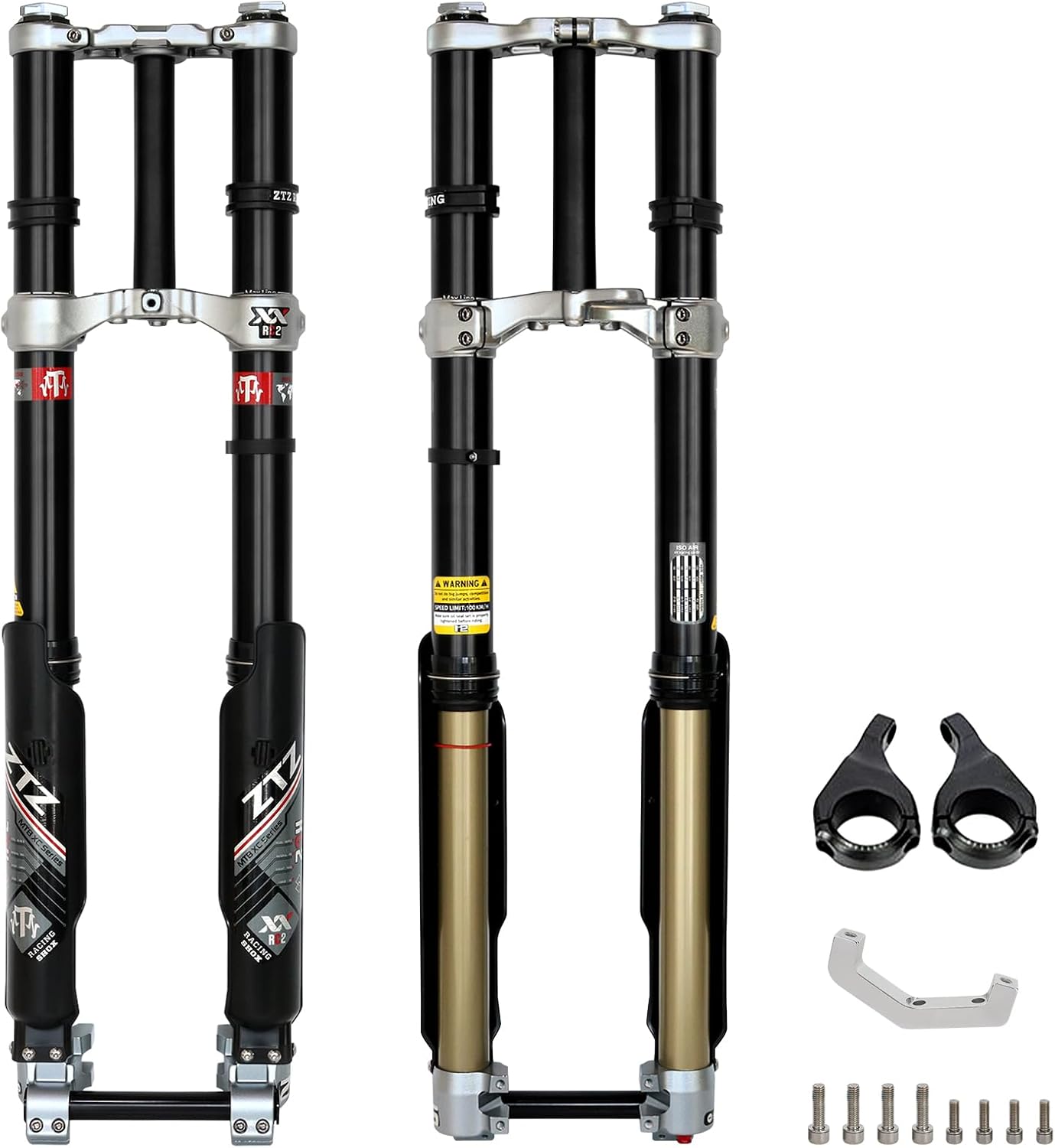 ZTZ Suspension Front Fork & Rear Shock Absorber for Sur-Ron Light Bee X LBX, Talaria Sting MX3 MX4 XXX, Segway X160 X260, Eride Pro SS (Front Fork Suspension)
