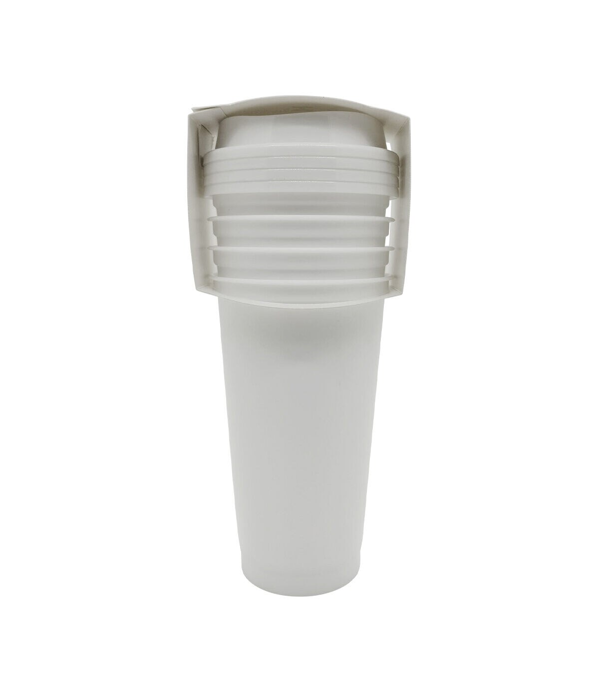 16oz White Plastic Travel Mugs 4pk by Happy