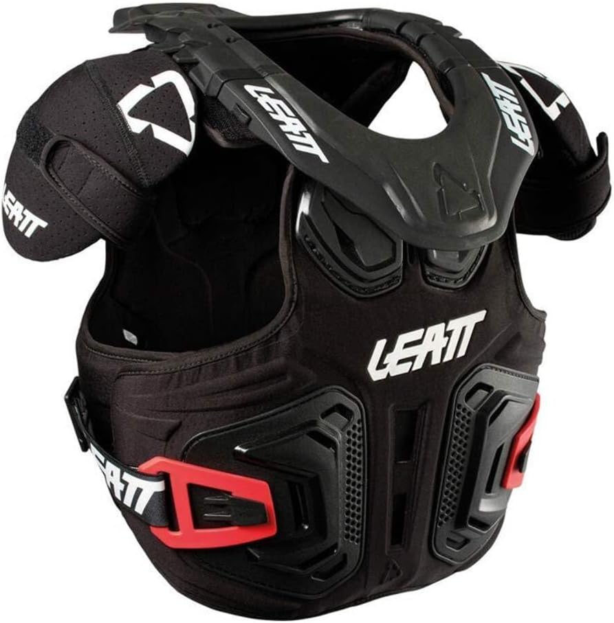 Leatt Brace Fusion Vest 2.0 Youth Boys Motox Motorcycle Body Armor - Black/XX-Large