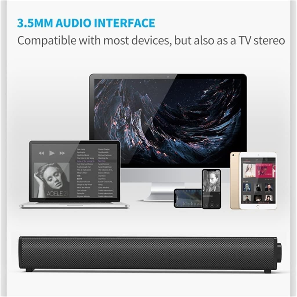 Computer Speakers, Computer Sound Bar, USB Powered PC Speakers, 3.5mm Aux-in Computer Speakers for Desktop, Laptops, PCs, Phones, Tablets