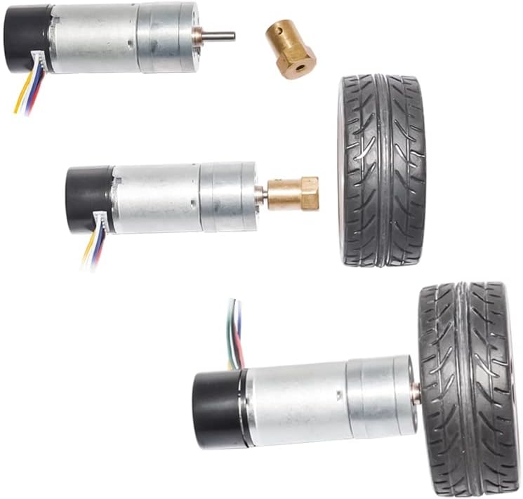 Electric Motor With Encoder 12/24v 10/15/25/35/60/80/130/150/300/600 Rpm Speed Dc Gear Motor Diy Hobby 25ga370 - Dc Motor - - (Speed(RPM): 60rpm, Voltage(V): 24V)