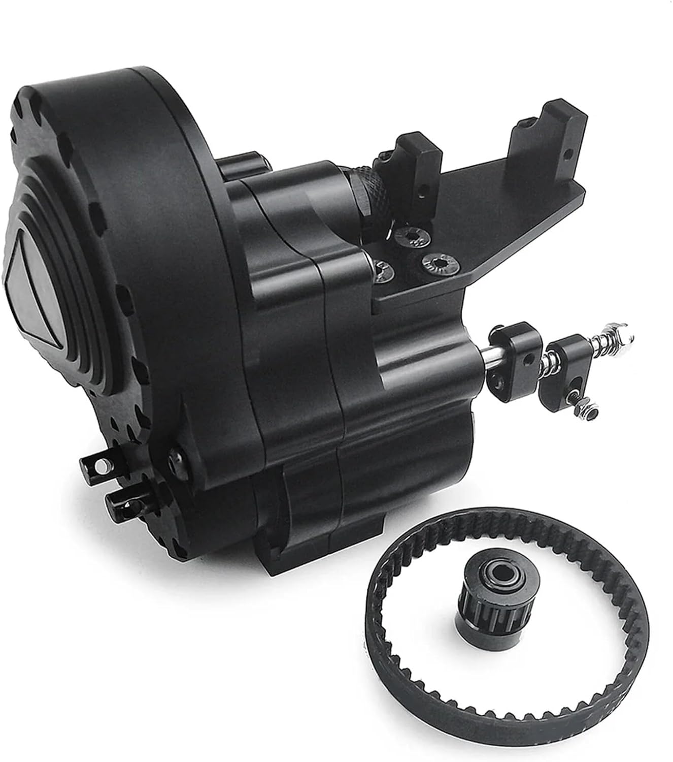 RC Transmission Gearbox Compatible with Axial SCX10 for Wrangler for Wraith 90048 2 Speed Reverse Transmission Gearbox with Belt 1/10 RC Truck Car Upgrade Parts