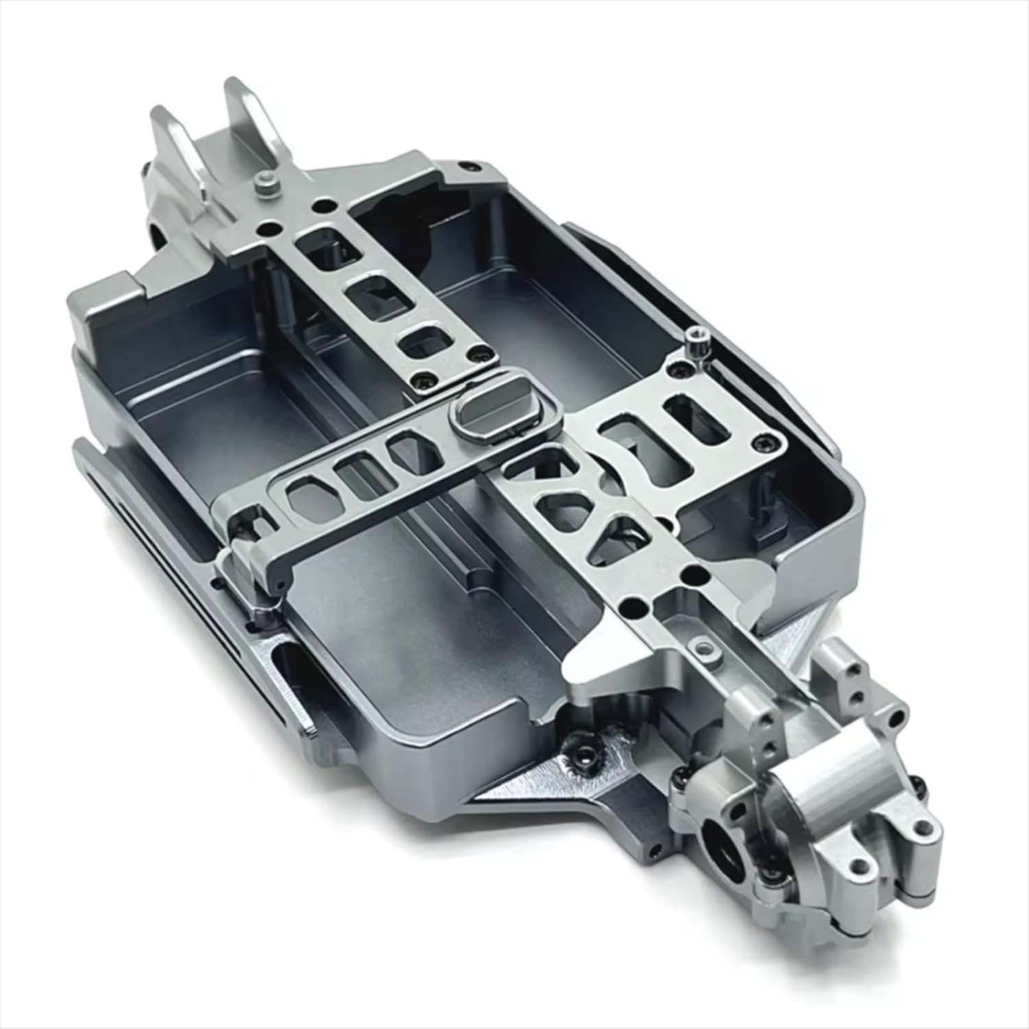 RC Models Parts For MJX 16207 16208 16209 16210 H16 M162 RC Car Parts Remote Control Accessories Chassis Front And Rear Gearboxes(Dark Grey)