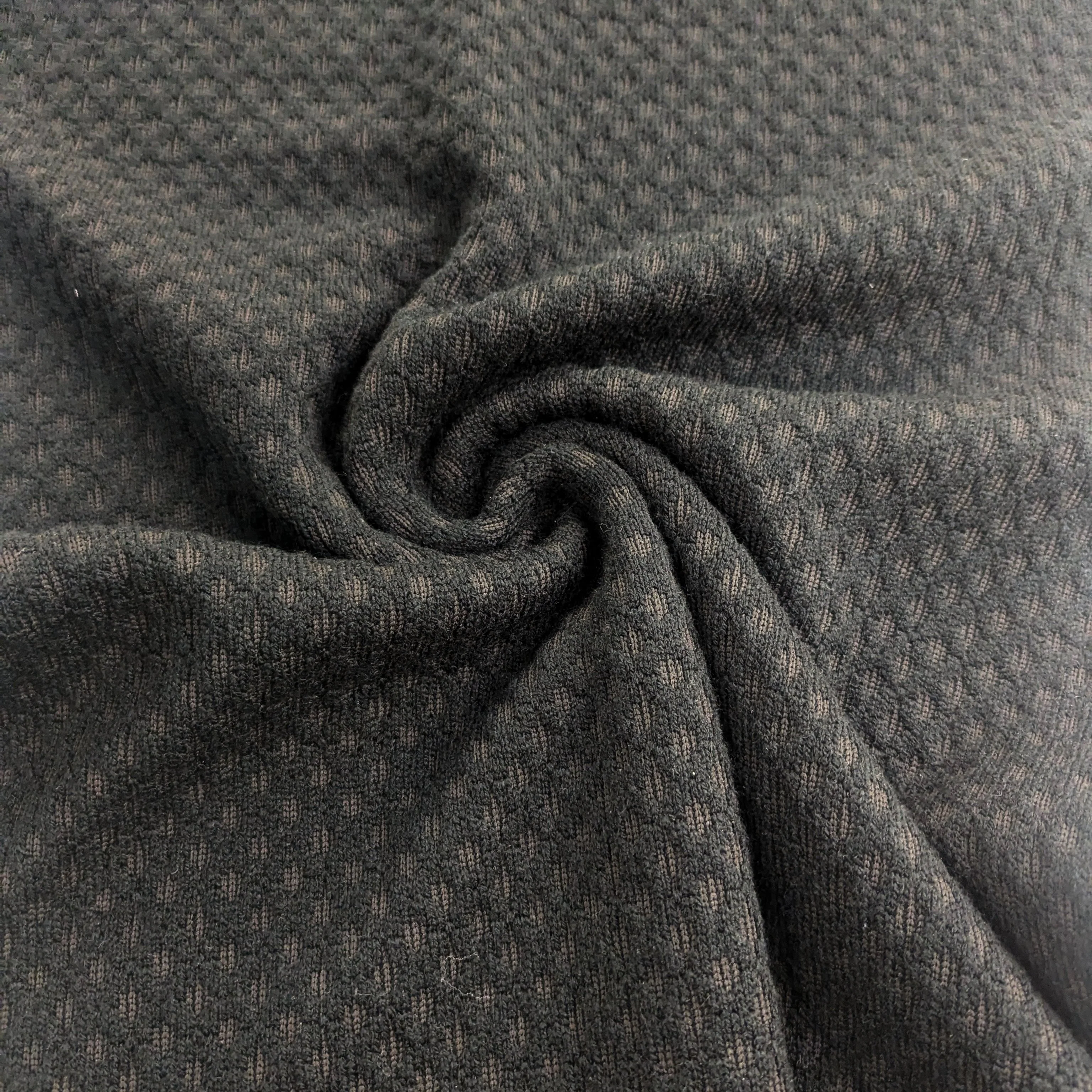 Black 'Boing' Knit Fabric
