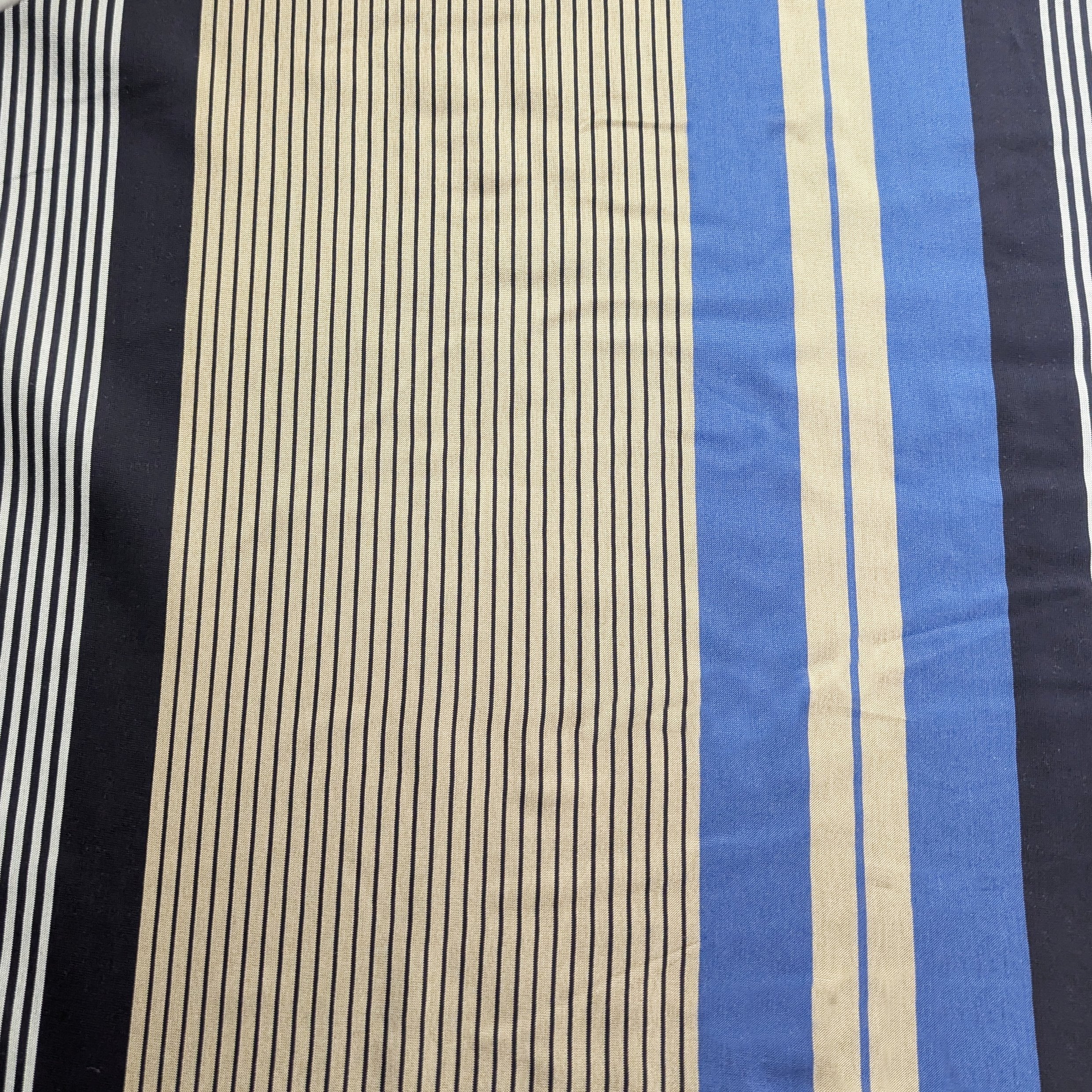 Blue Striped Italian Fabric