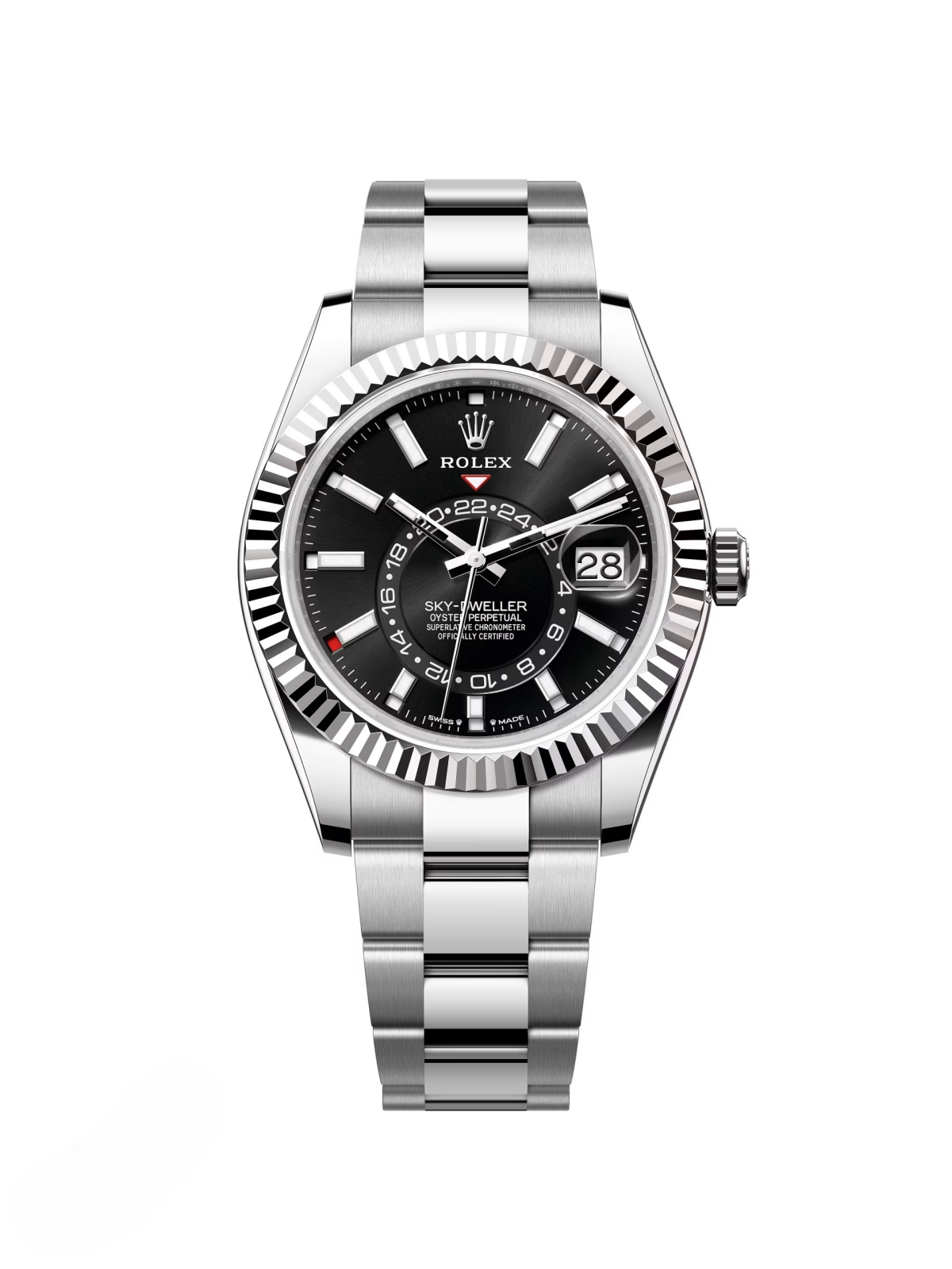 【Super Clone】ROLEX Sky-Dweller 42mm 336934-0007/0008 Stainless Steel Black Dial Oyster