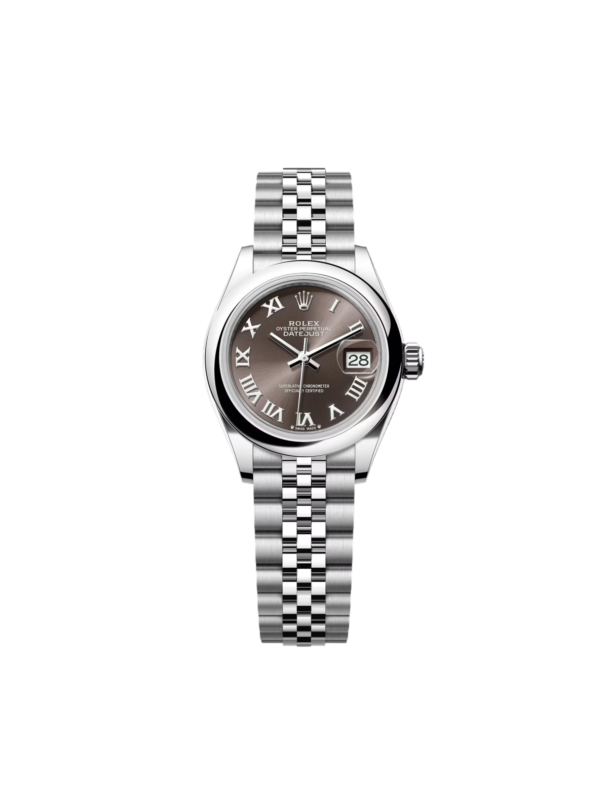 【Super Clone】ROLEX Lady-Datejust 28mm  m279160 Oyster Perpetual Dark Grey Dial Oyster Bracelet