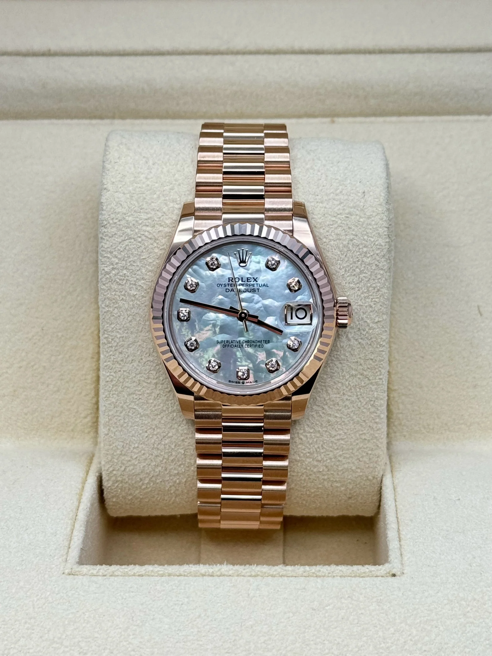 【Super Clone】RLX Datejust m278275-0009 Mother-of-Pearl 31mm Dial