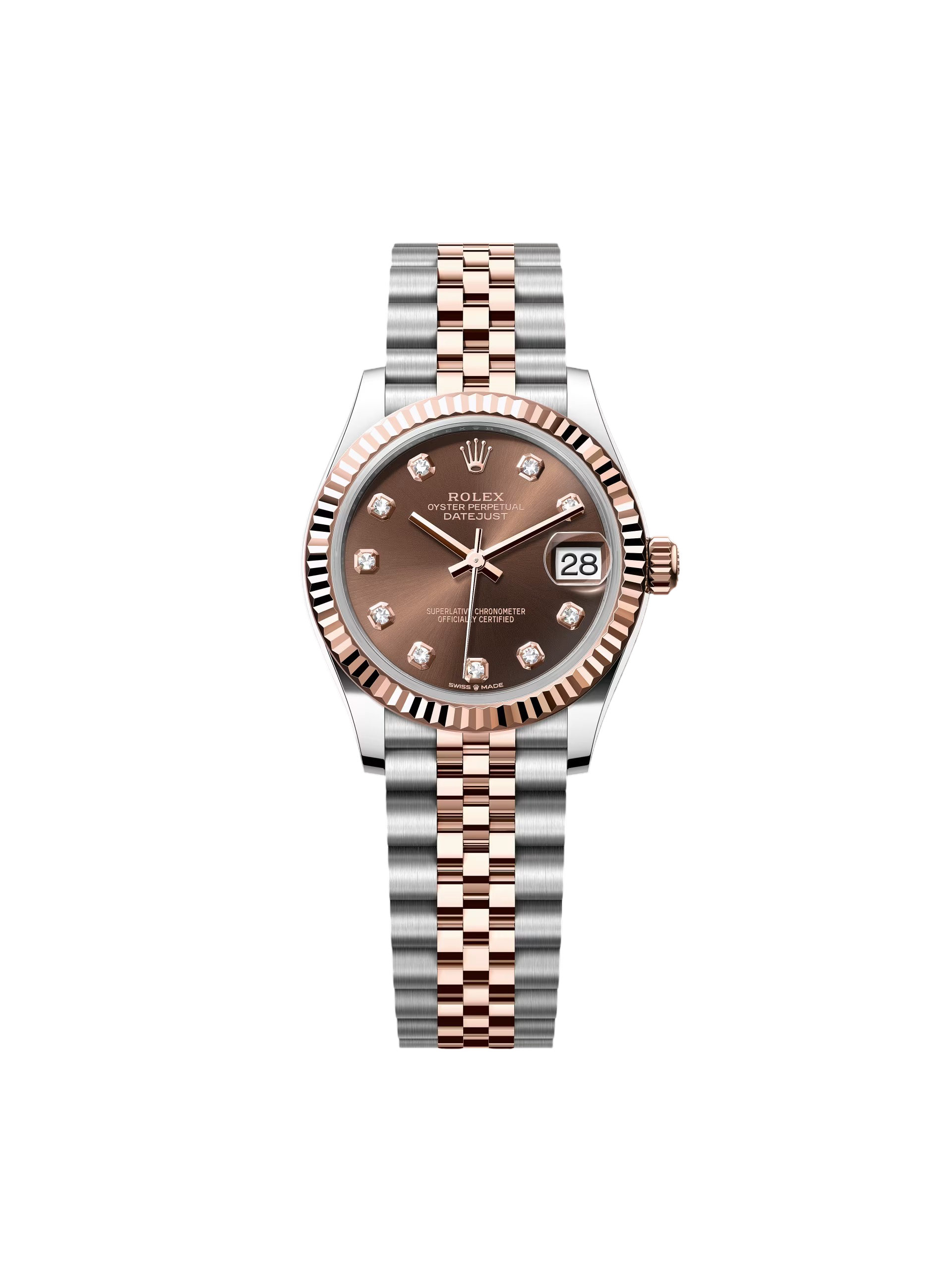 【Super Clone】ROLEX Datejust m278271-0027/0028 Chocolate 31mm Dial Oyster Bracelet Watch