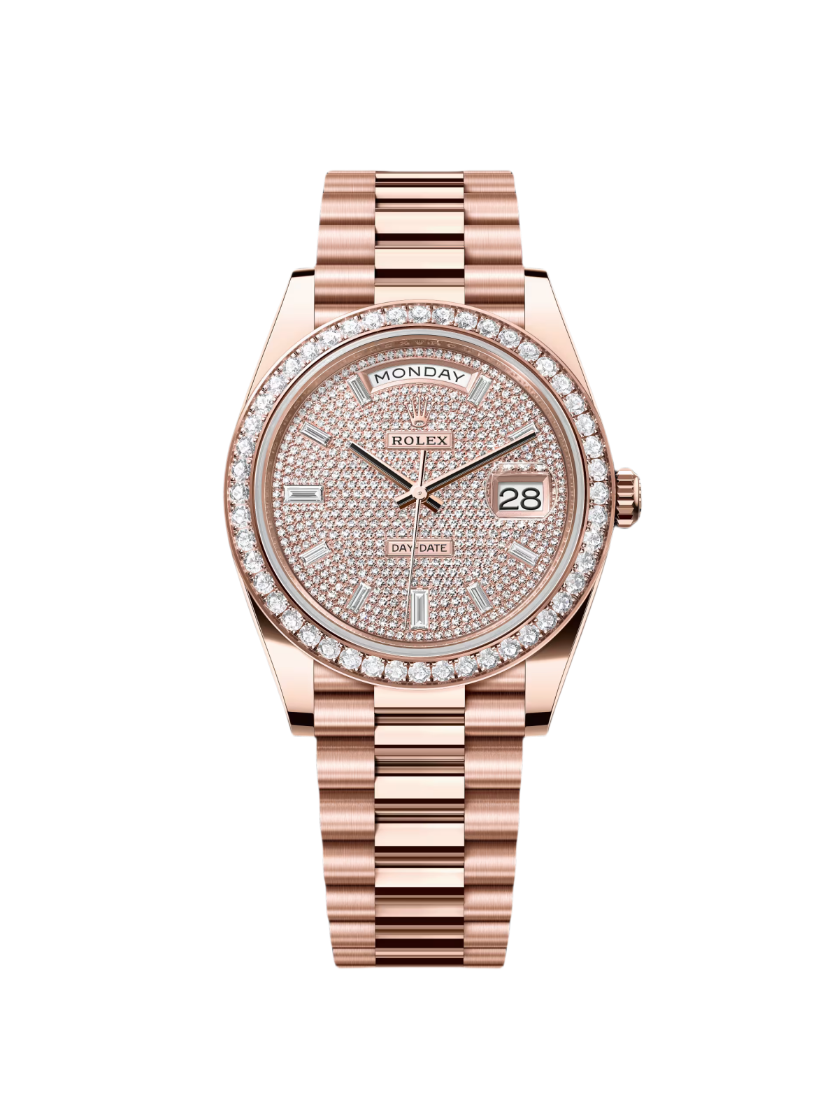 【Super Clone】ROLEX  Day-Date 40mm Diamonds Paved Dial 228345rbr-0002