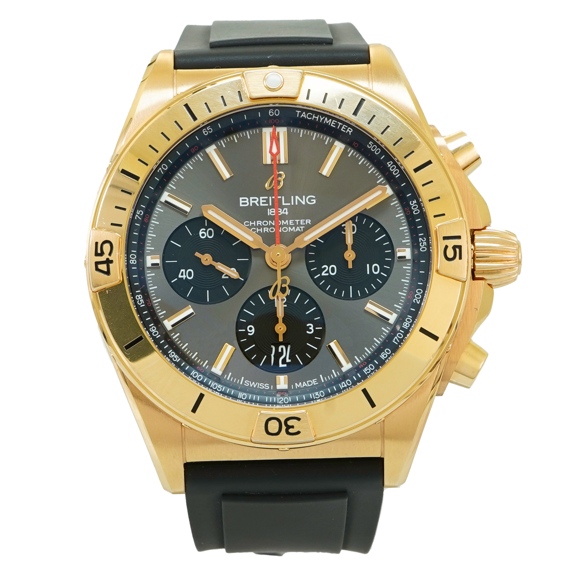 Breitling Chronomat B01 42 Rose Gold Chronograph RB0134