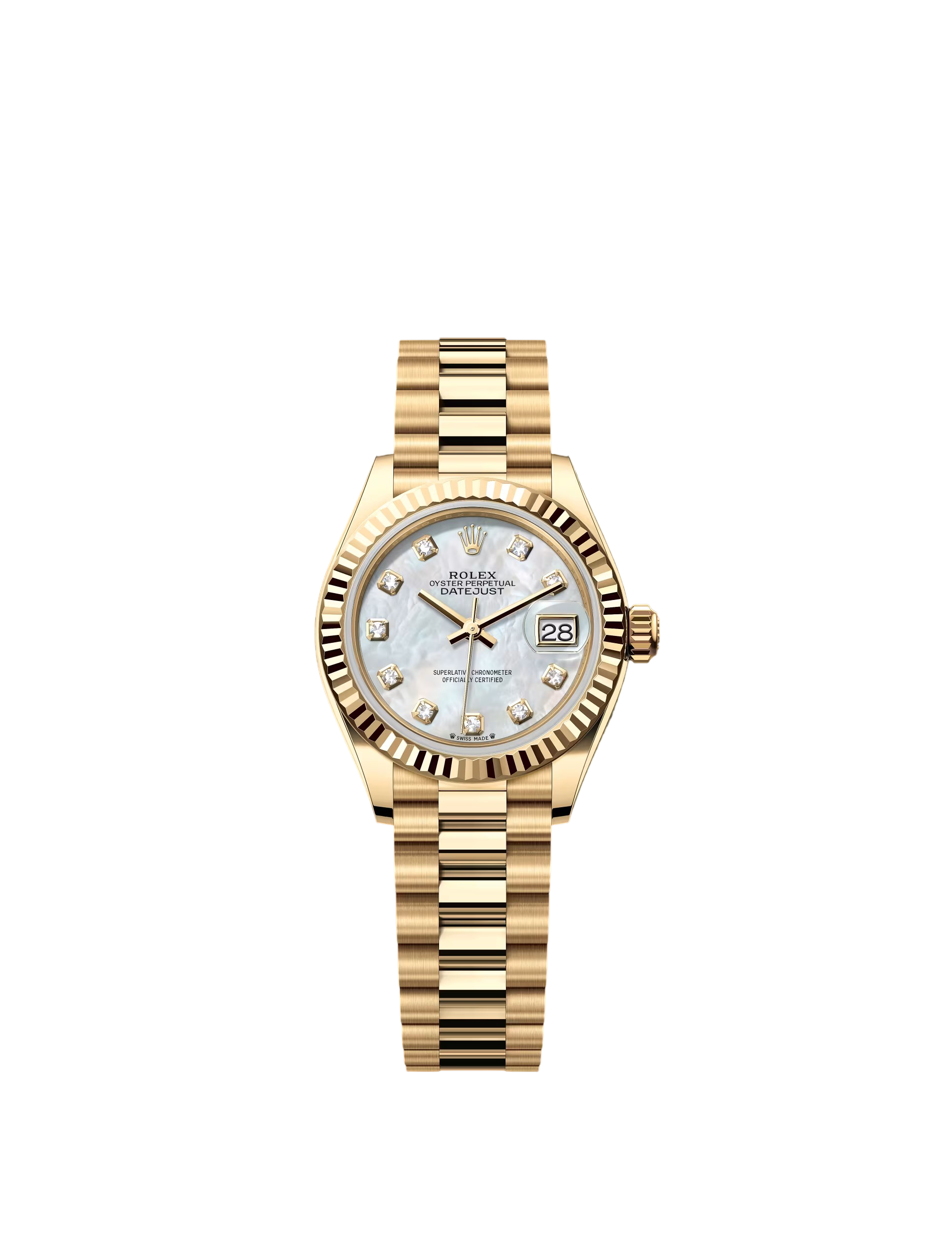 【Super Clone】ROLEX Lady-Datejust 28mm 279178 Mother-of-Pearl Diamonds Dial