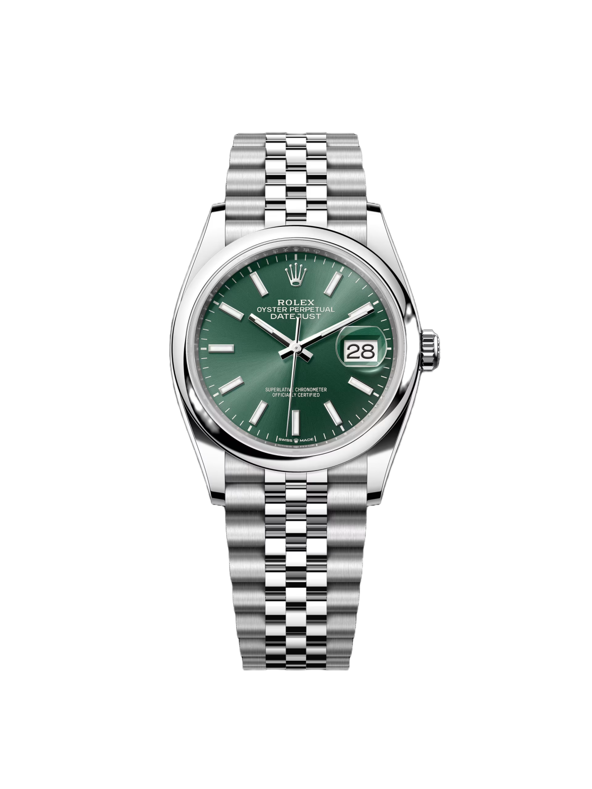 【Super Clone】ROLEX  Datejust 36mm 126200 Mint Green Dial Stainless Steel Oyster Bracelet Watch