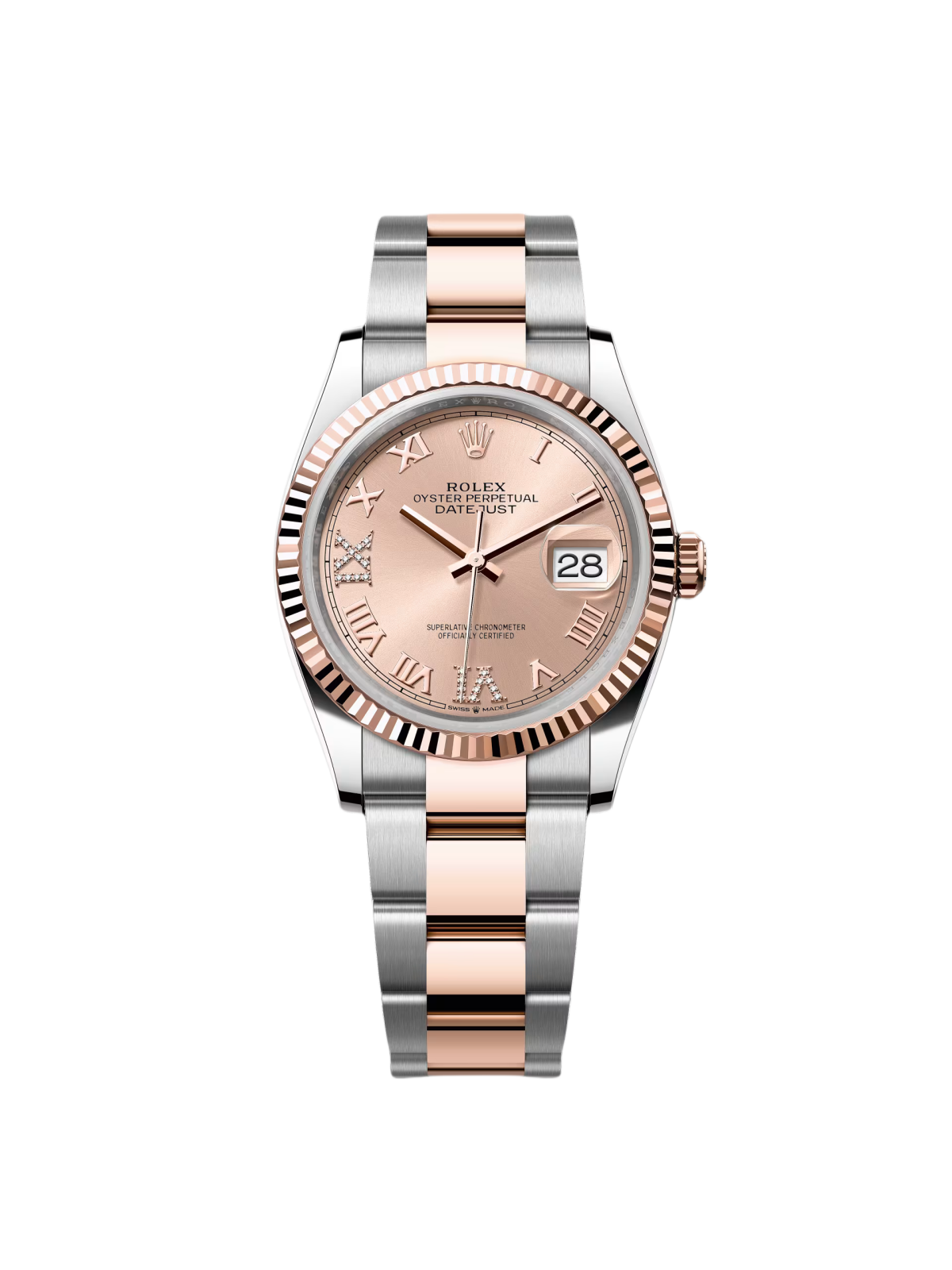 【Super Clone】ROLEX  Datejust 36mm 126231 Rose Dial Oyster Bracelet