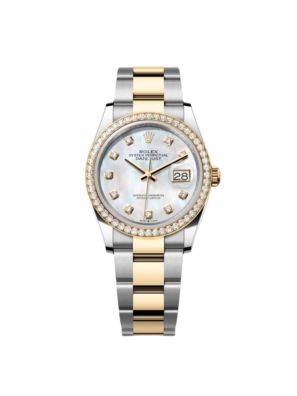 【Super Clone】ROLEX  Datejust 36mm 126283 White Mother-of-Pearl Dial Jubilee Bracelet Watch