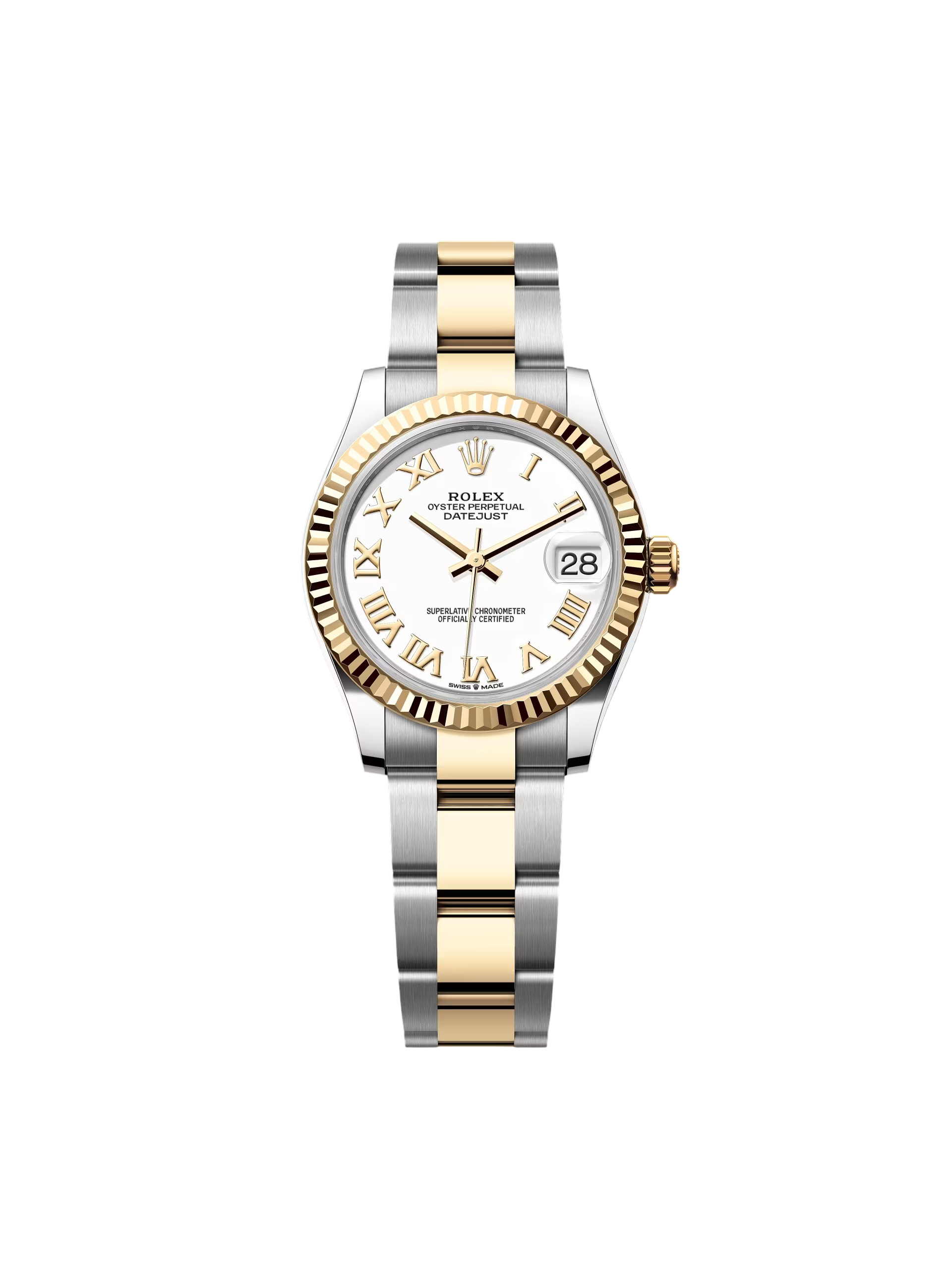 【Super Clone】ROLEX Datejust m278273-0001/0002 31mm White Dial Stainless Steel and Yellow Gold Oyster Watch