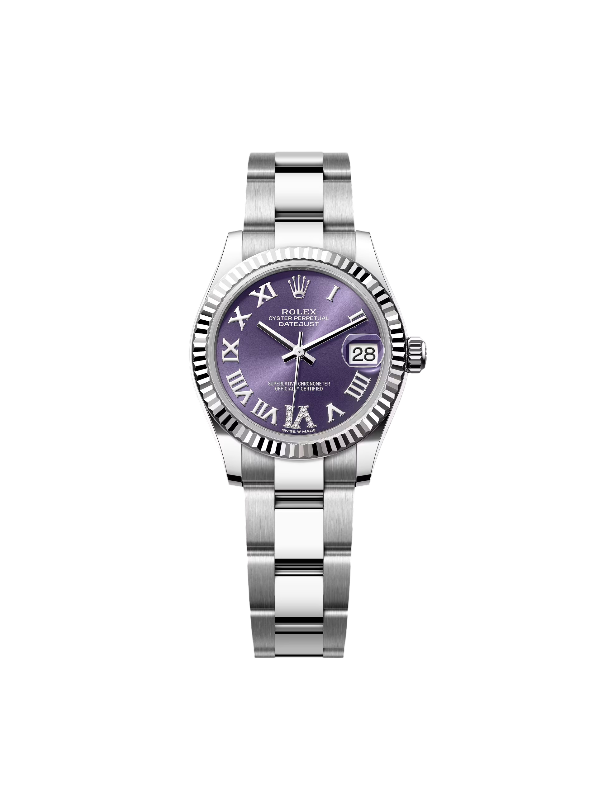 【Super Clone】RLX Datejust m278274-0025/0026 Aubergine 31mm Dial Oyster Watch
