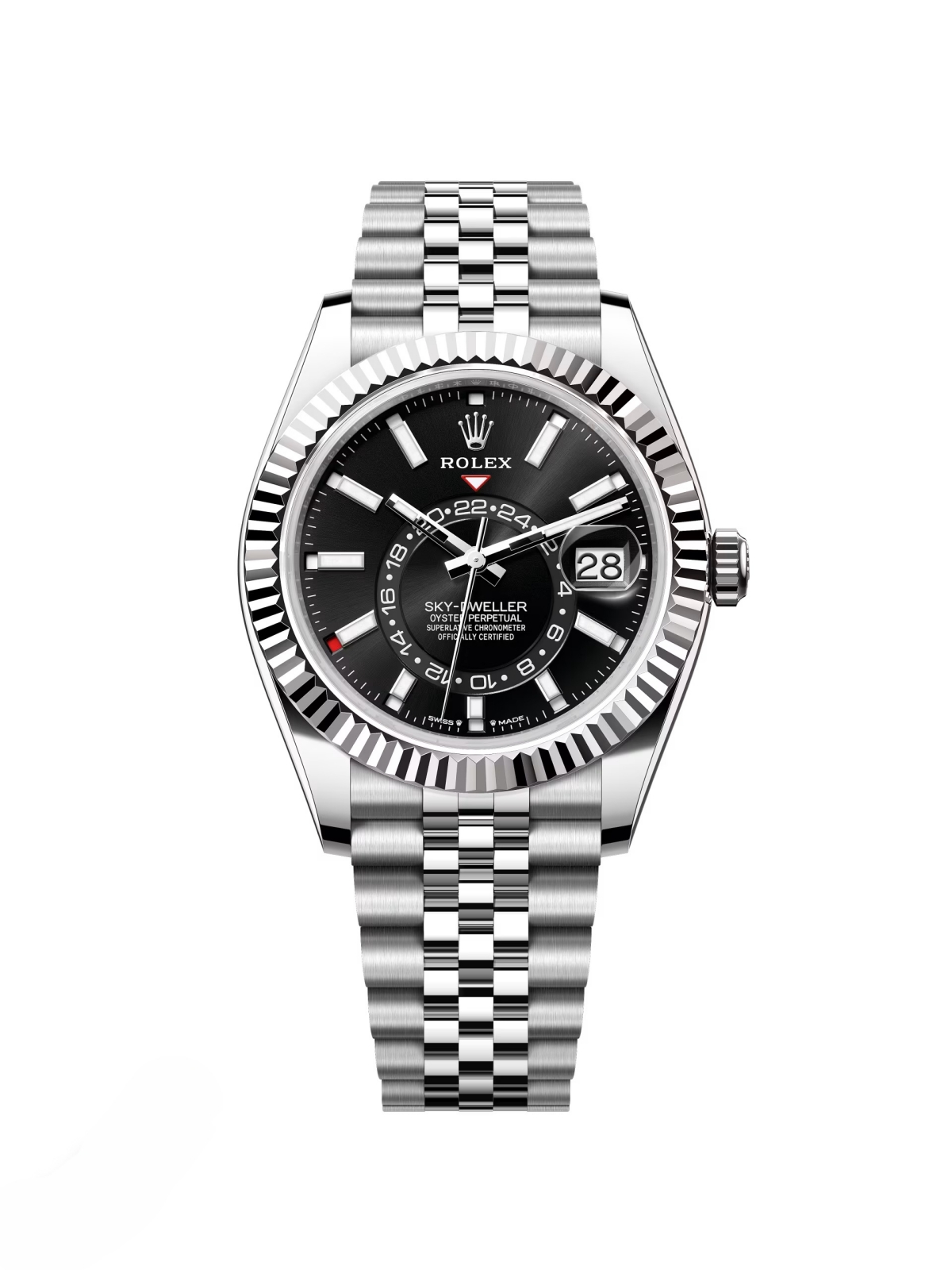 【Super Clone】ROLEX Sky-Dweller 42mm 336934-0007/0008 Stainless Steel Black Dial Oyster