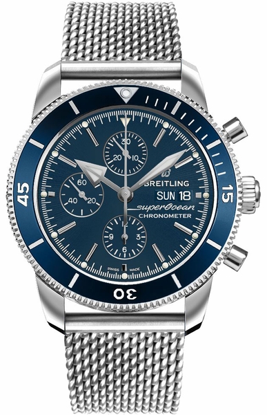Superocean Heritage II Chronograph Blue Dial 44mm
